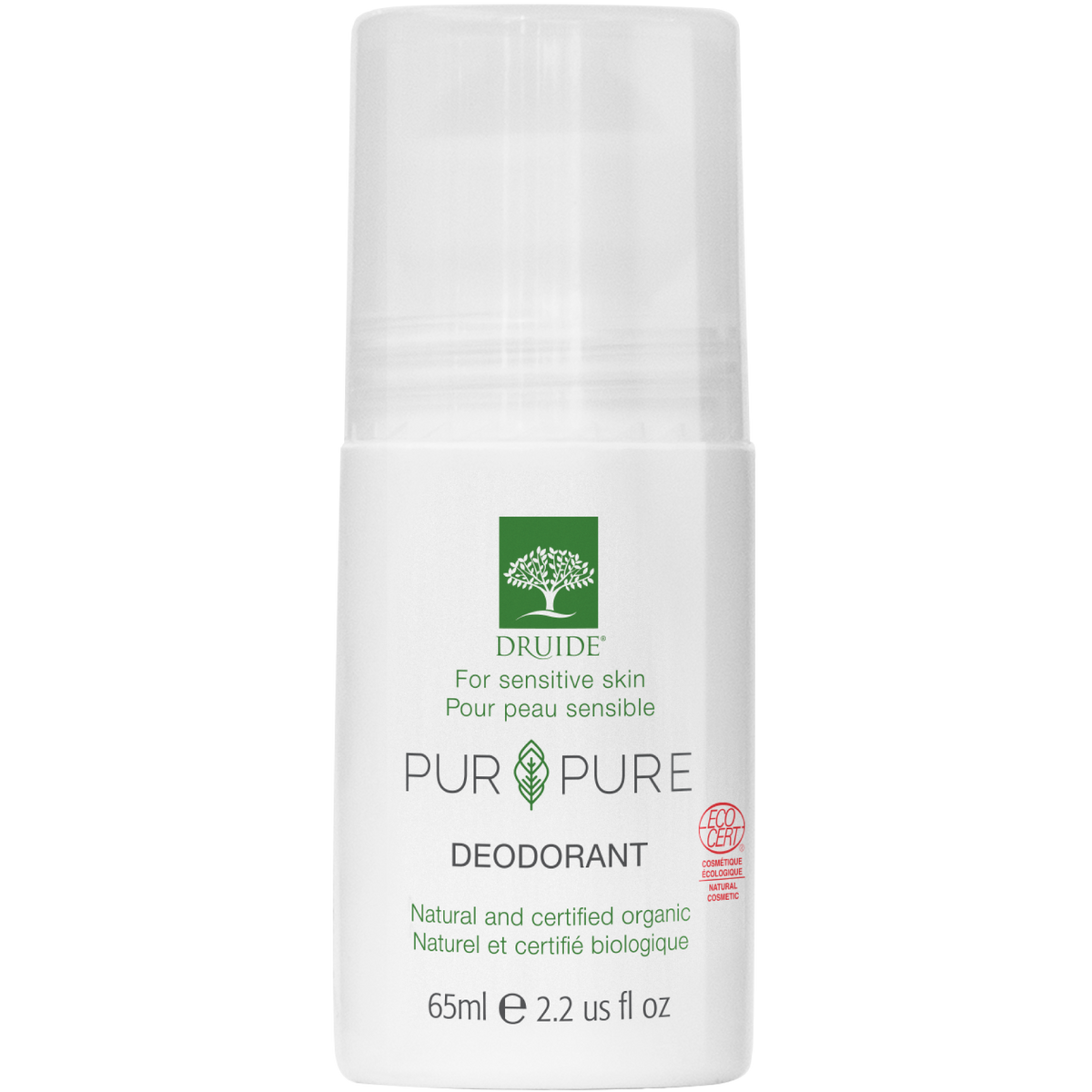 Druide Organic Roll-On Deodorant Pur & Pure Unscented