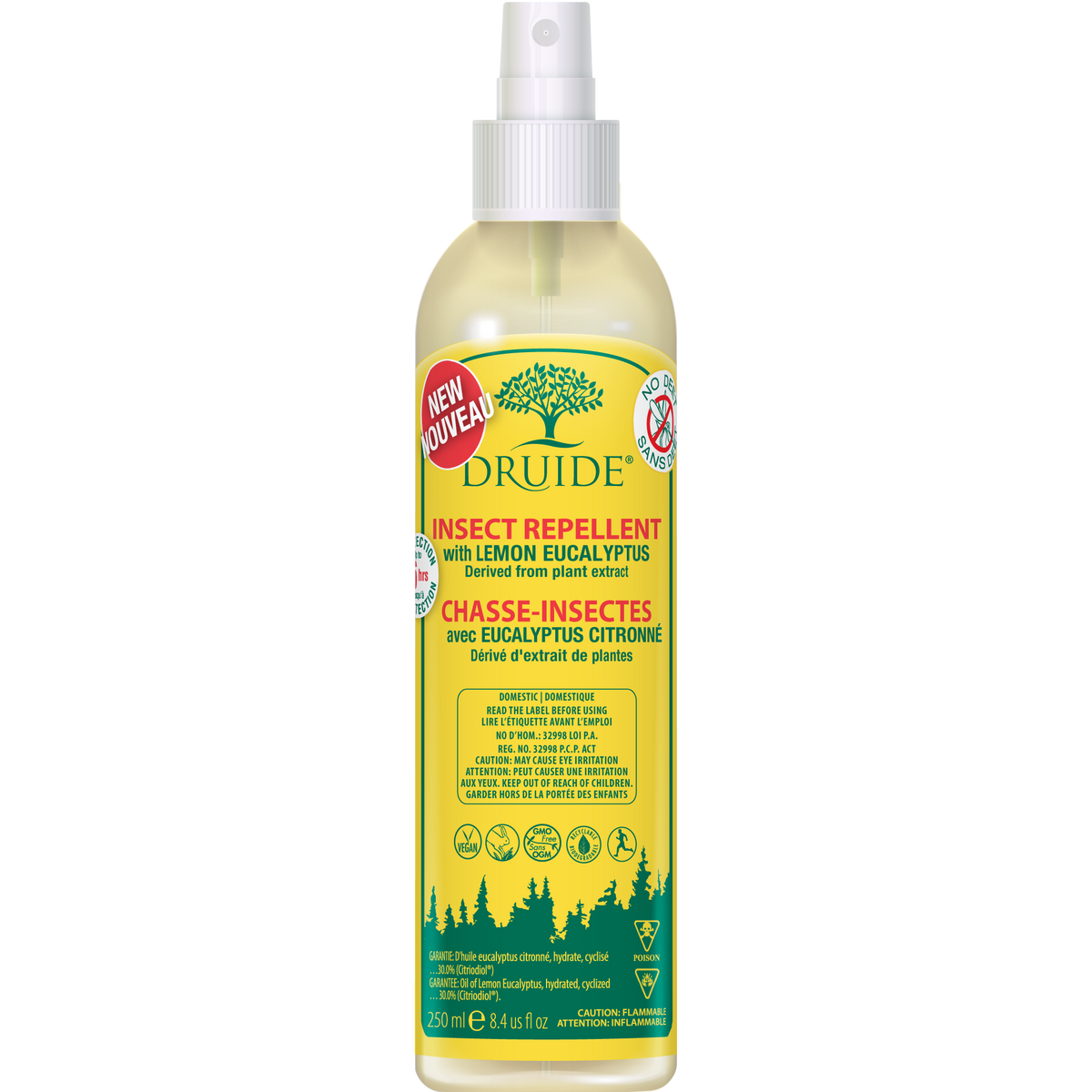Druide Lemon Eucalyptus Insect Repellent 250ml