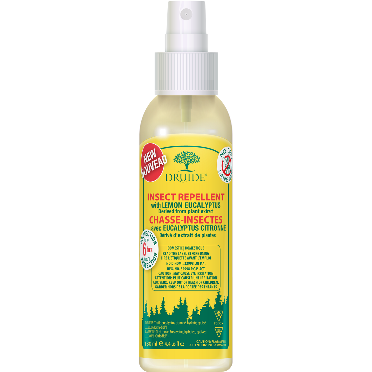 Druide Lemon Eucalyptus Insect Repellent 130ml