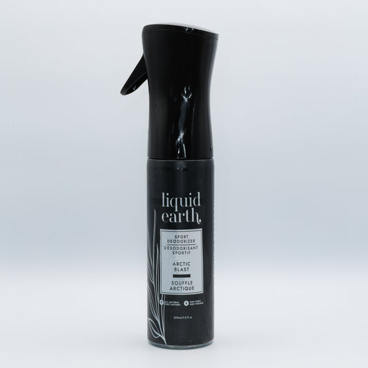 Liquid Earth Arctic Blast Sports Deodorizer, Plant-Based Odour Spray for Gear, Shoes and Bags, 290ml