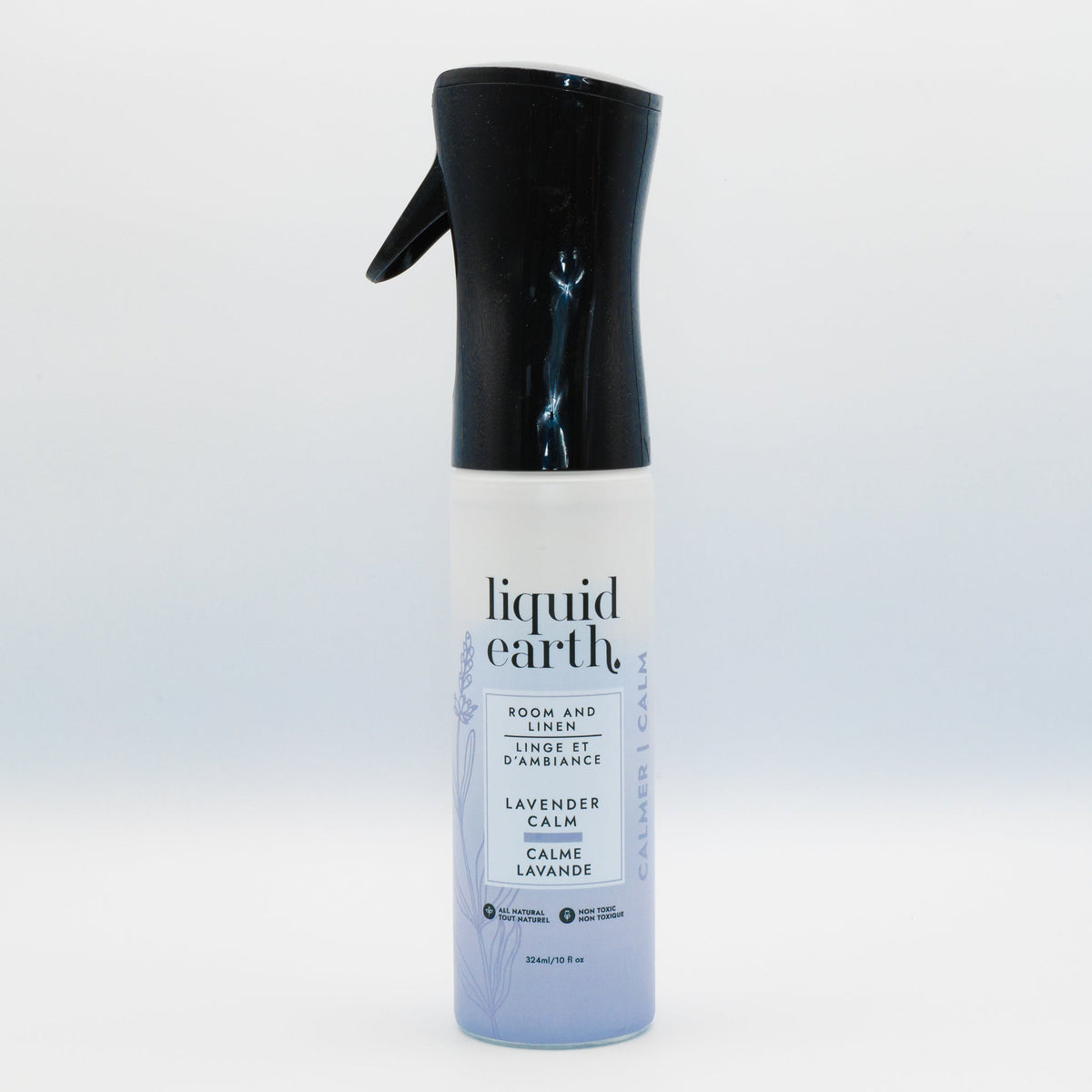 Liquid Earth Room and Linen Spray, Plant-Based Odour Neutralizer with Essential Oils, 4 Scents, 290ml - Lavender Calm