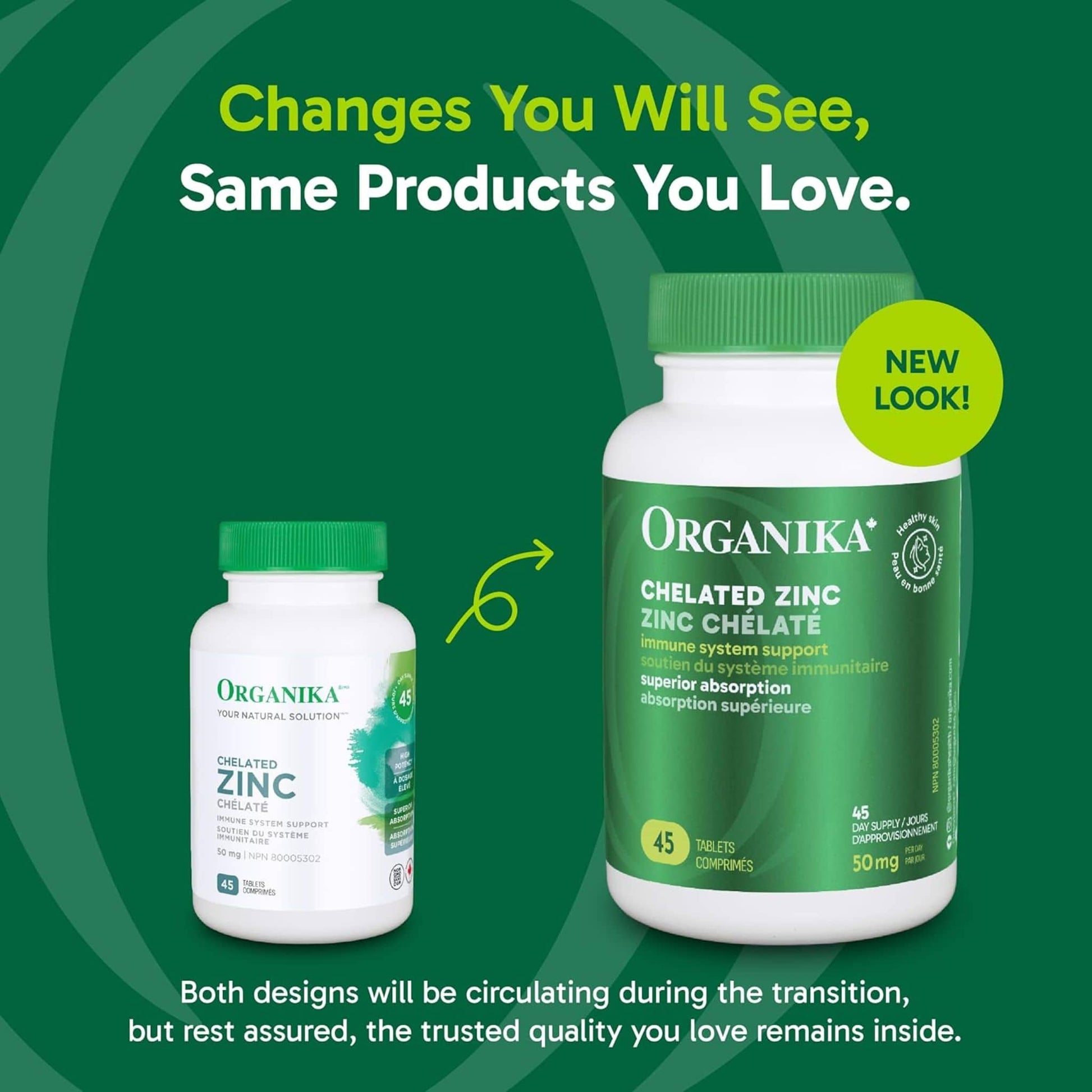 45 Tablets | Organika Chelated Zinc 50 mg