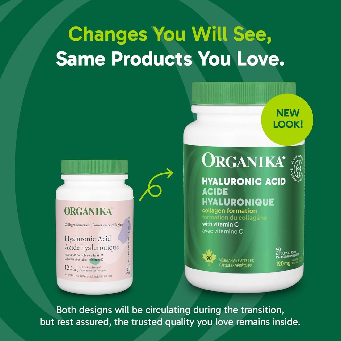 90 Vegetarian Capsules | Organika Hyaluronic Acid 120 mg