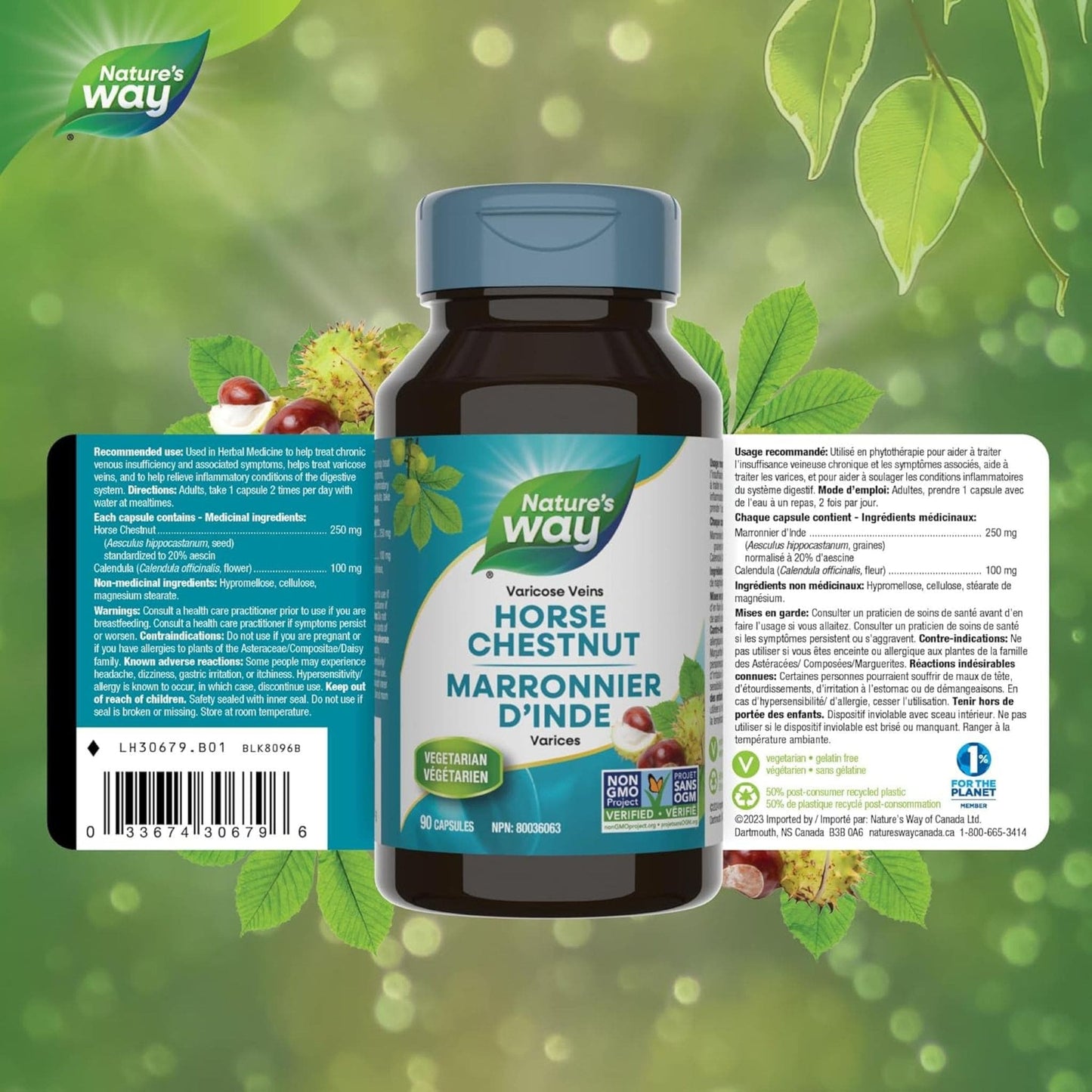90 Vegetarian Capsules | Nature's Way Horse Chestnut