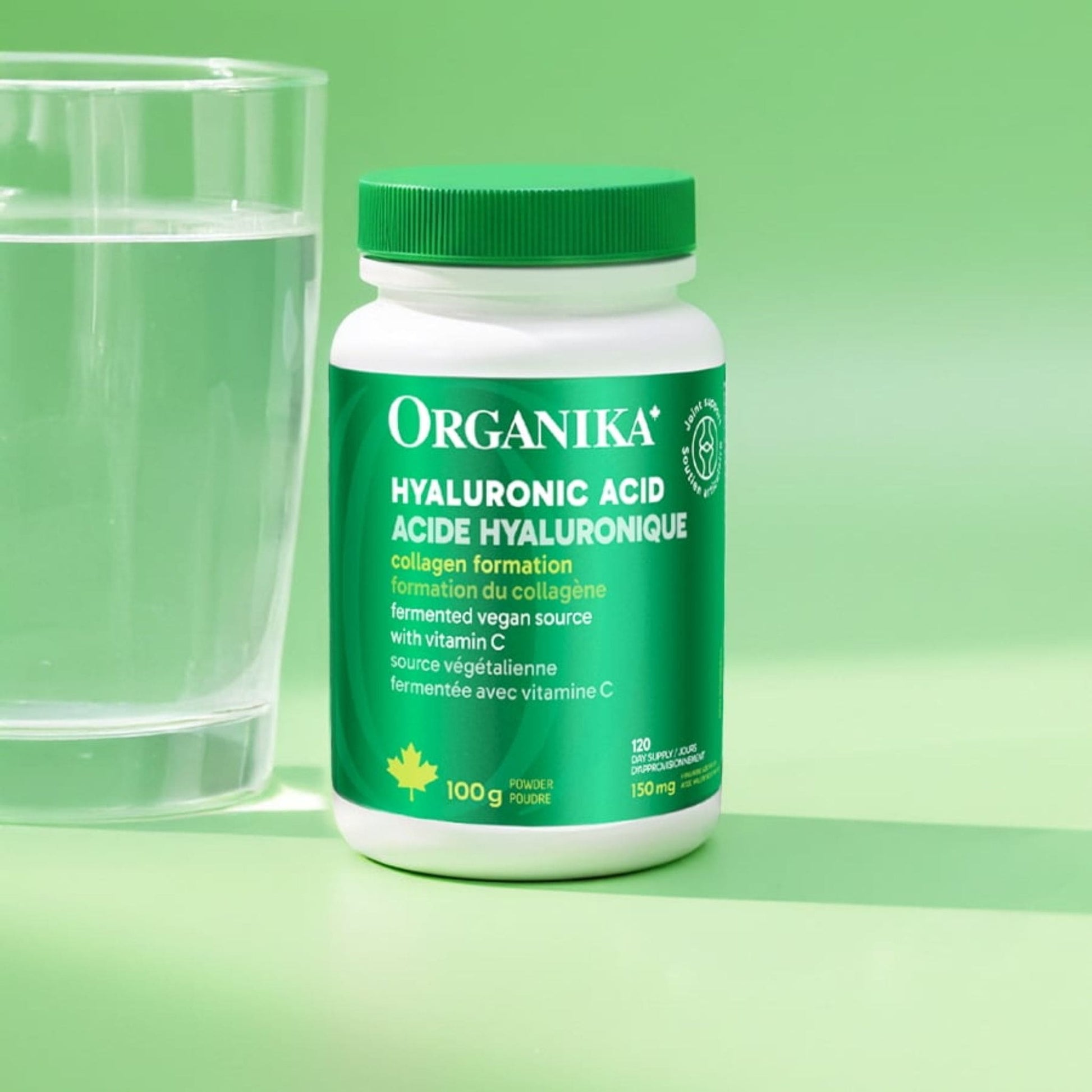 Unflavoured, 100g | Organika Hyaluronic Acid Powder