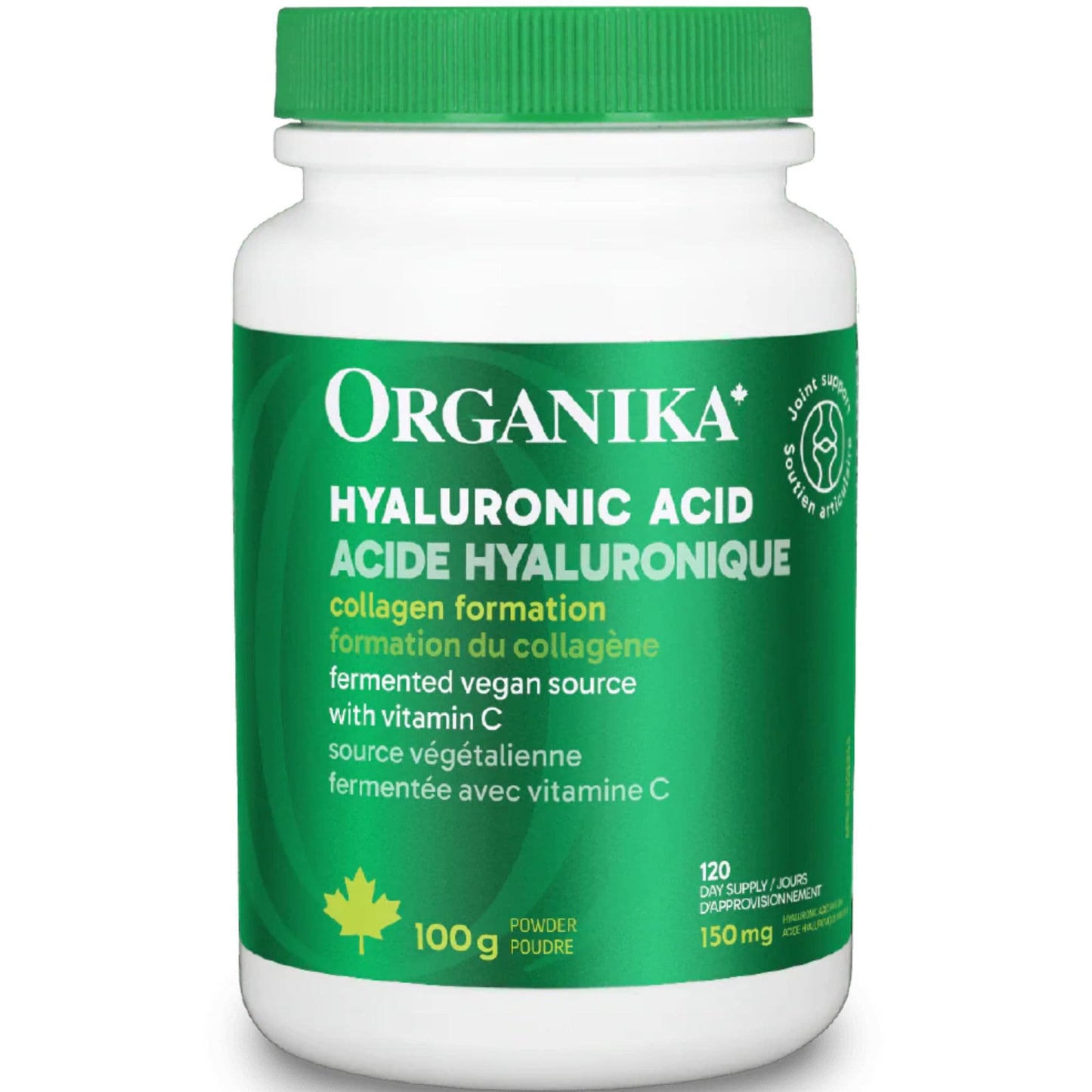 Unflavoured, 100g | Organika Hyaluronic Acid Powder