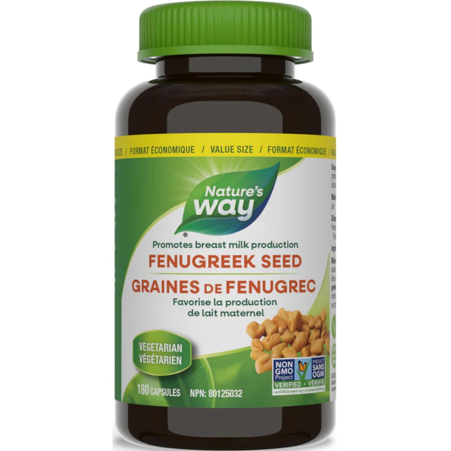 180 Vegetarian Capsules | Nature's Way Fenugreek Seed