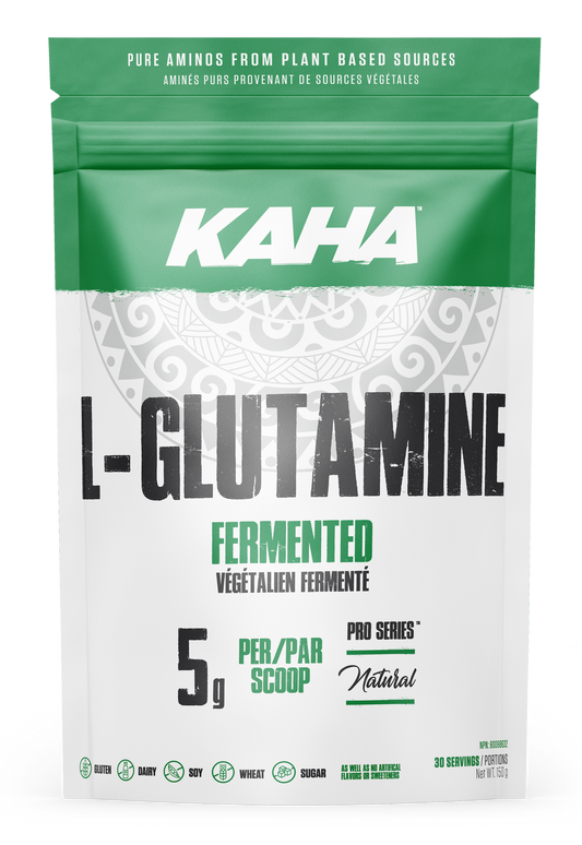 Kaha Nutrition Plant-Based L-Glutamine, Fermented from Beets and Corn, Vegan, 150g