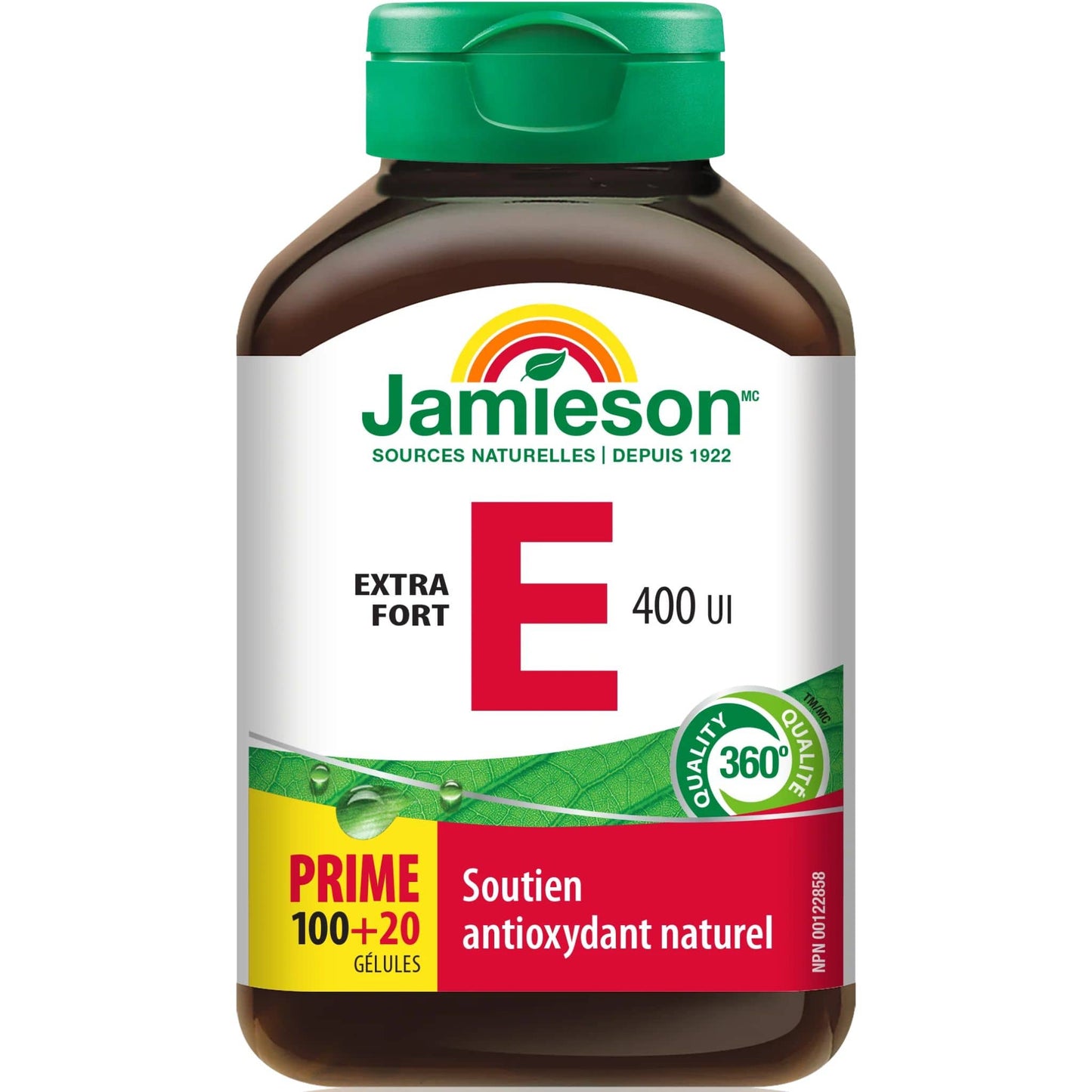 Bonus, 100+20 Softgels | Jamieson Vitamin E 400 IU, Extra Strength