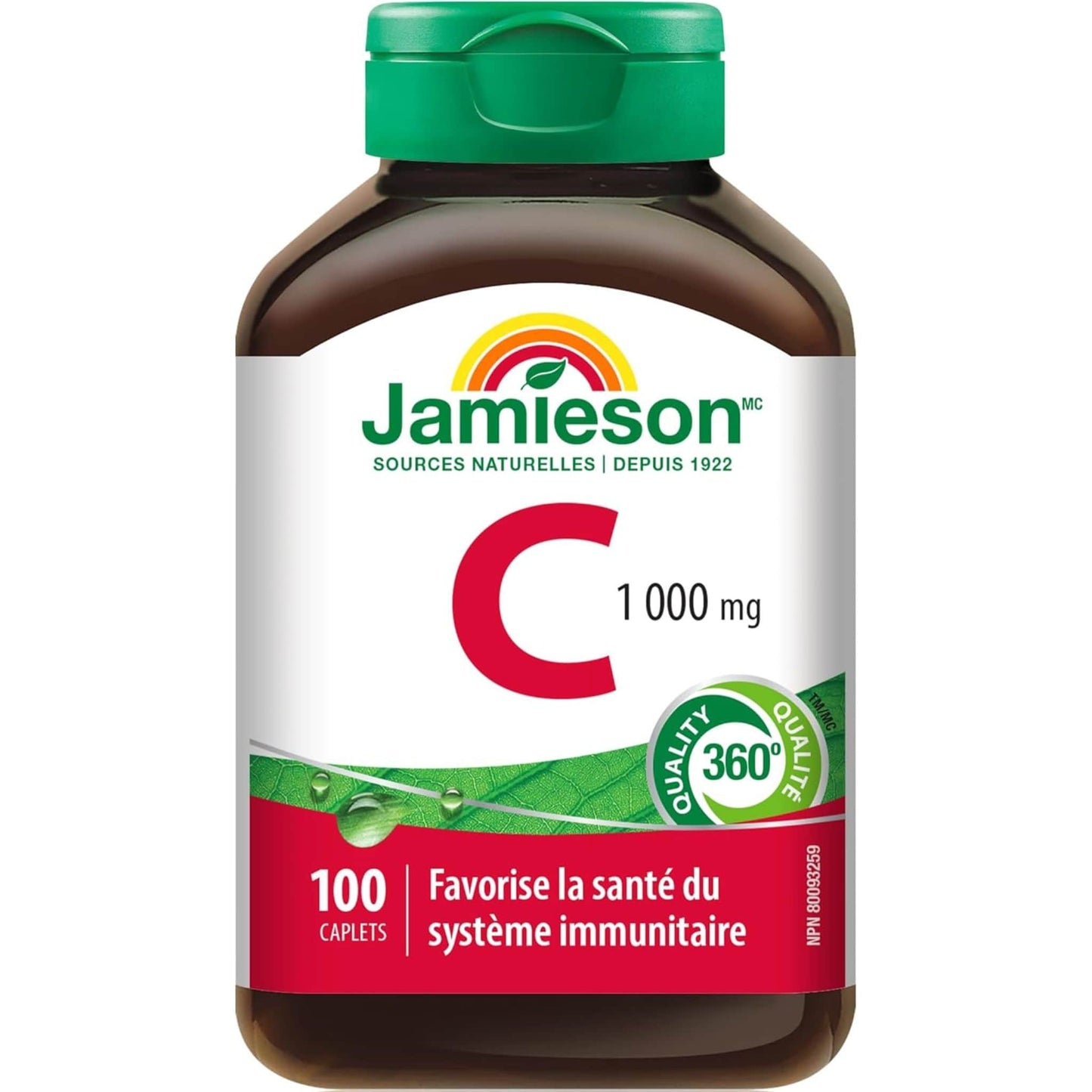 100 Caplets | Jamieson Vitamin C 1,000mg