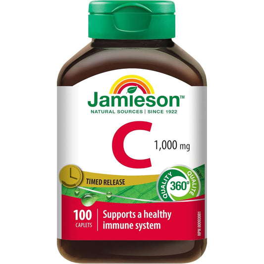 100 Caplets | Jamieson Vitamin C 1,000 mg Timed Release