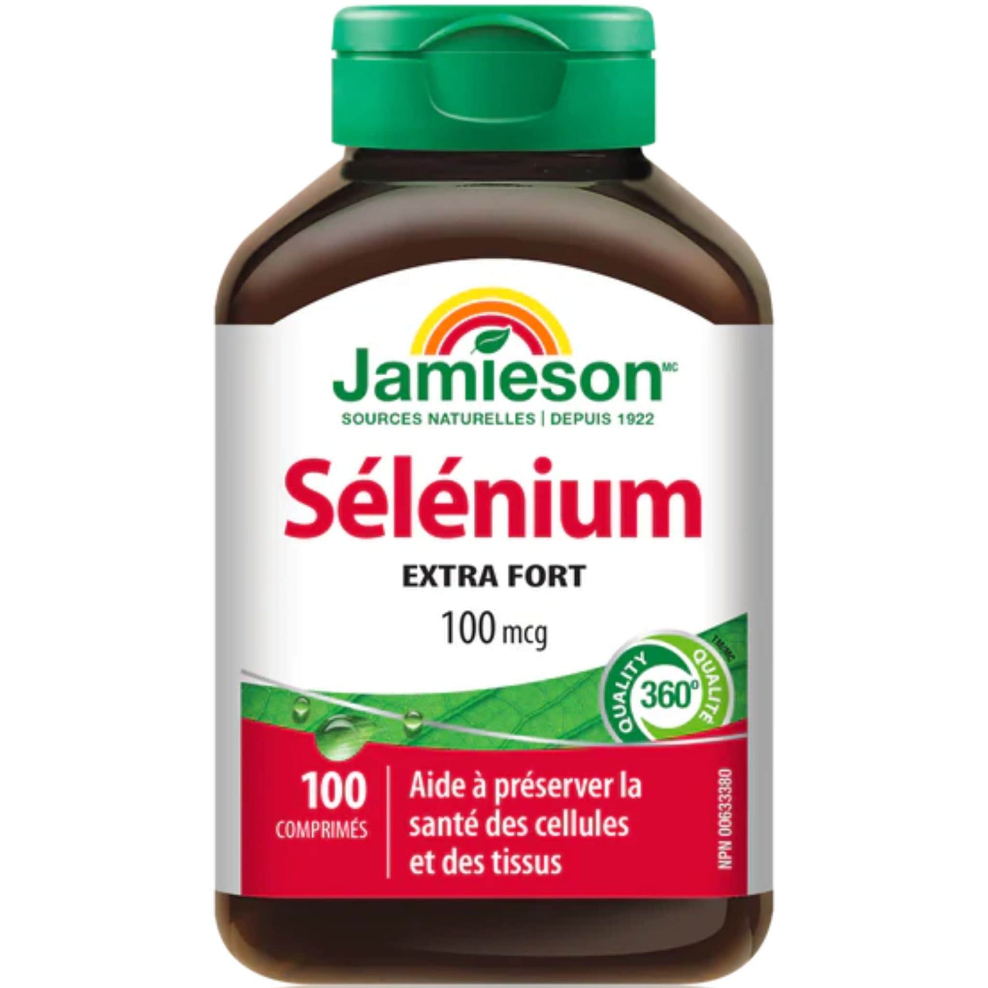 100 Tablets | Jamieson Selenium 100 mcg Extra Strength