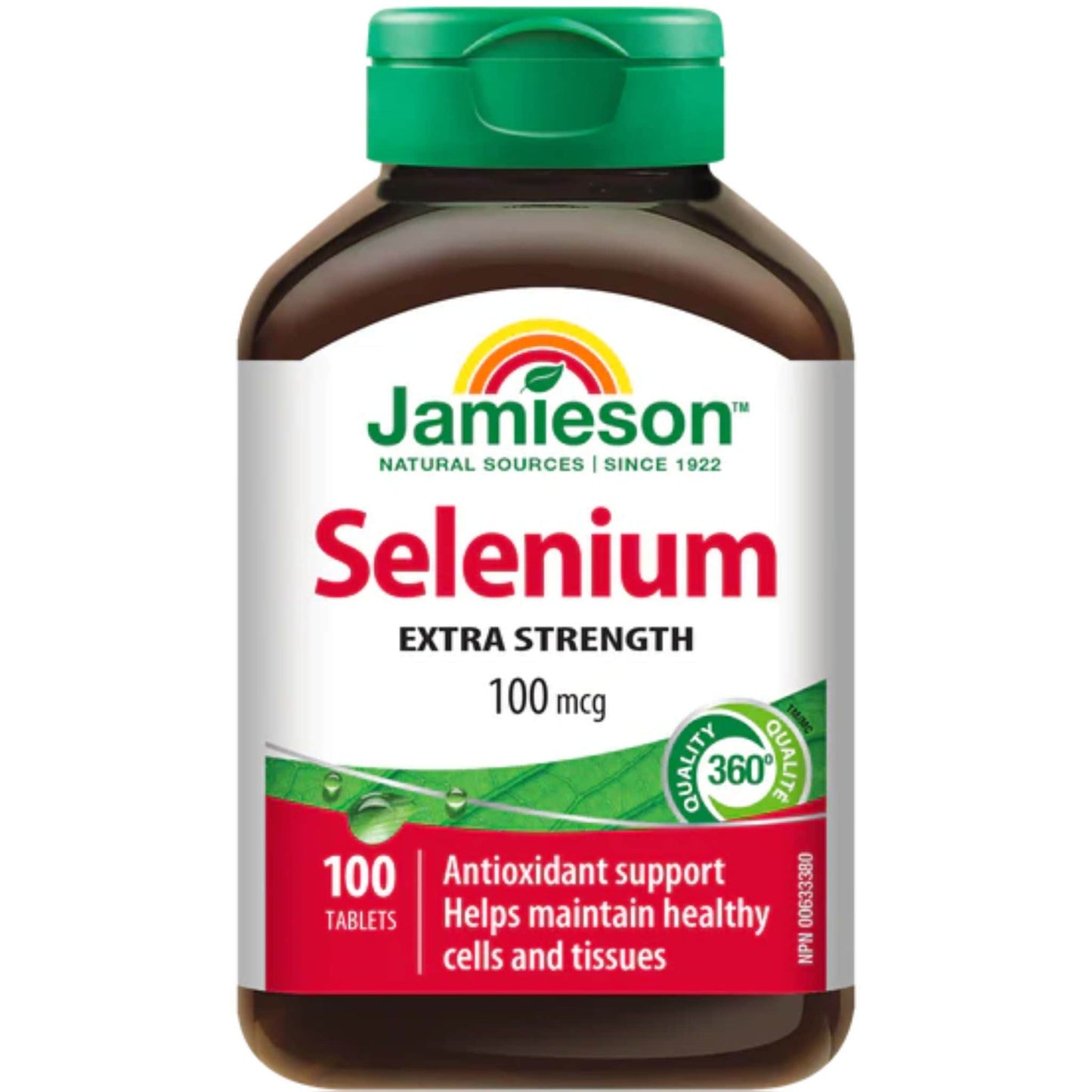 100 Tablets | Jamieson Selenium 100 mcg Extra Strength