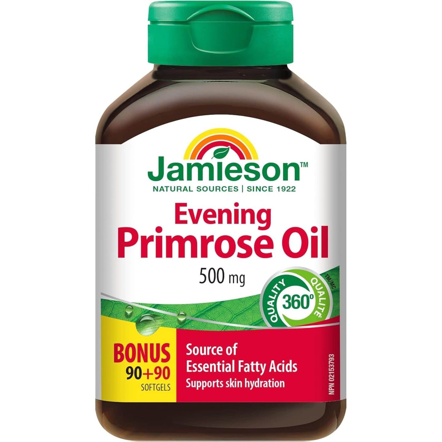 Bonus, 90+90 Softgels | Jamieson Evening Primrose Oil 500 mg