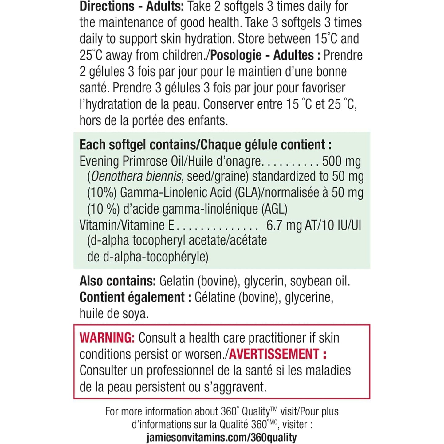 Bonus, 90+90 Softgels | Jamieson Evening Primrose Oil 500 mg