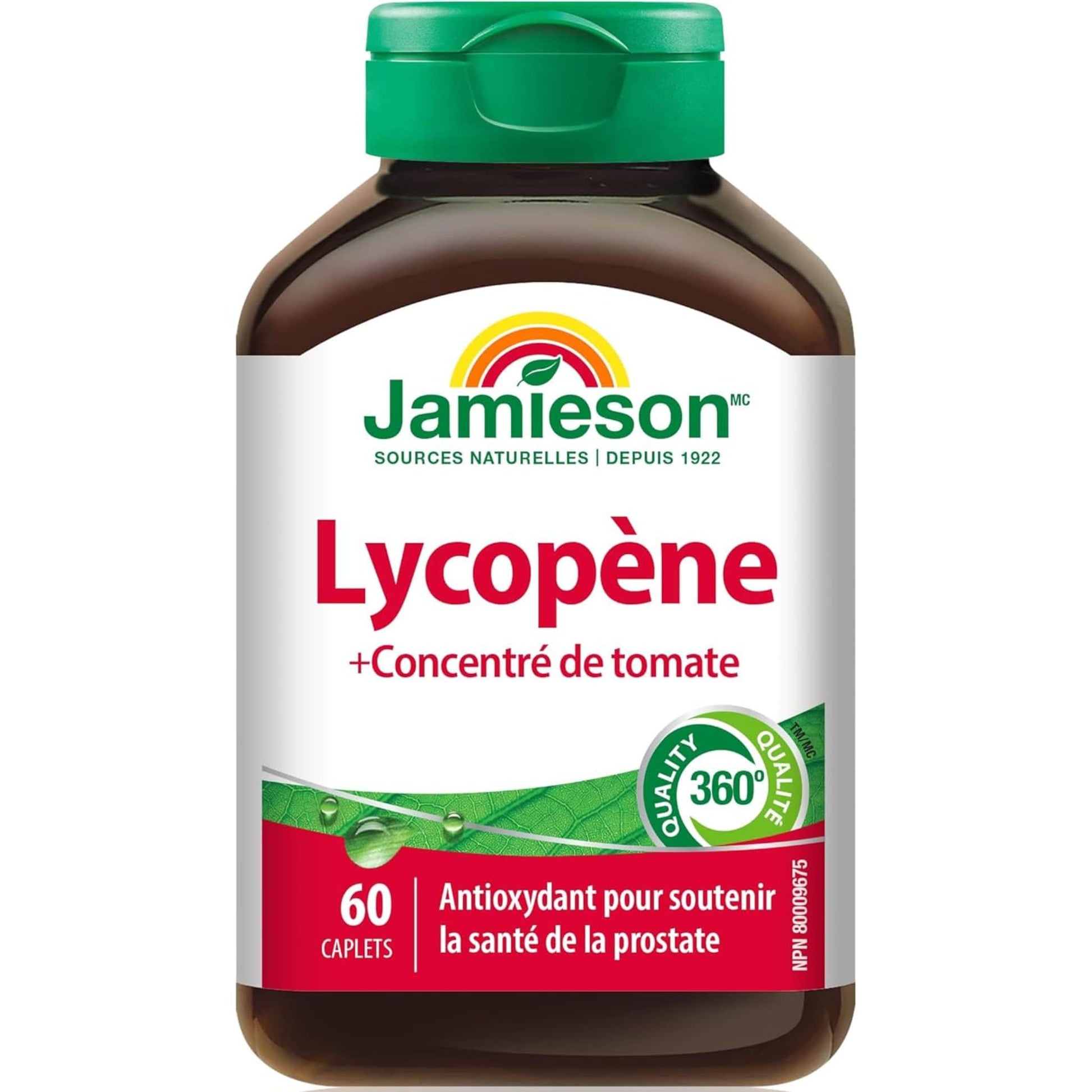 60 Caplets | Jamieson Lycopene 10 mg Tomato Concentrate