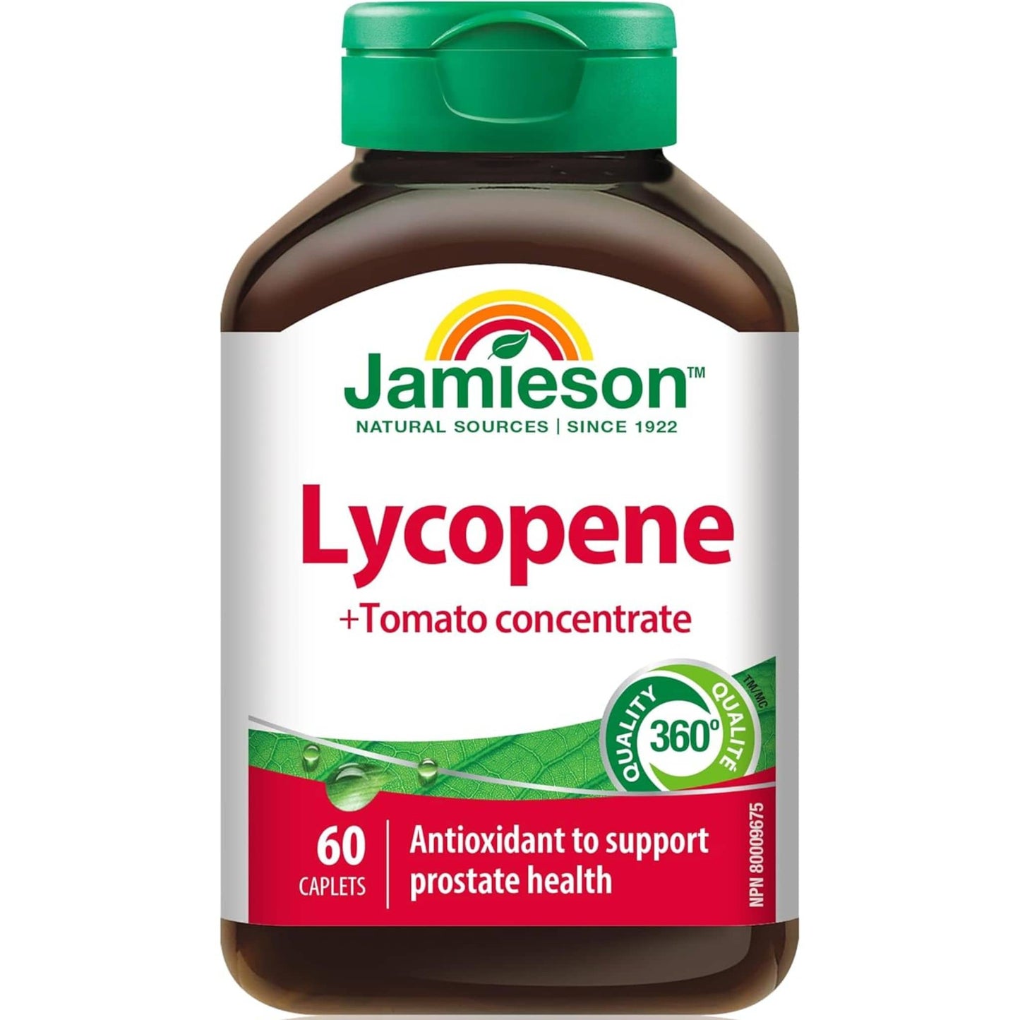 60 Caplets | Jamieson Lycopene 10 mg Tomato Concentrate