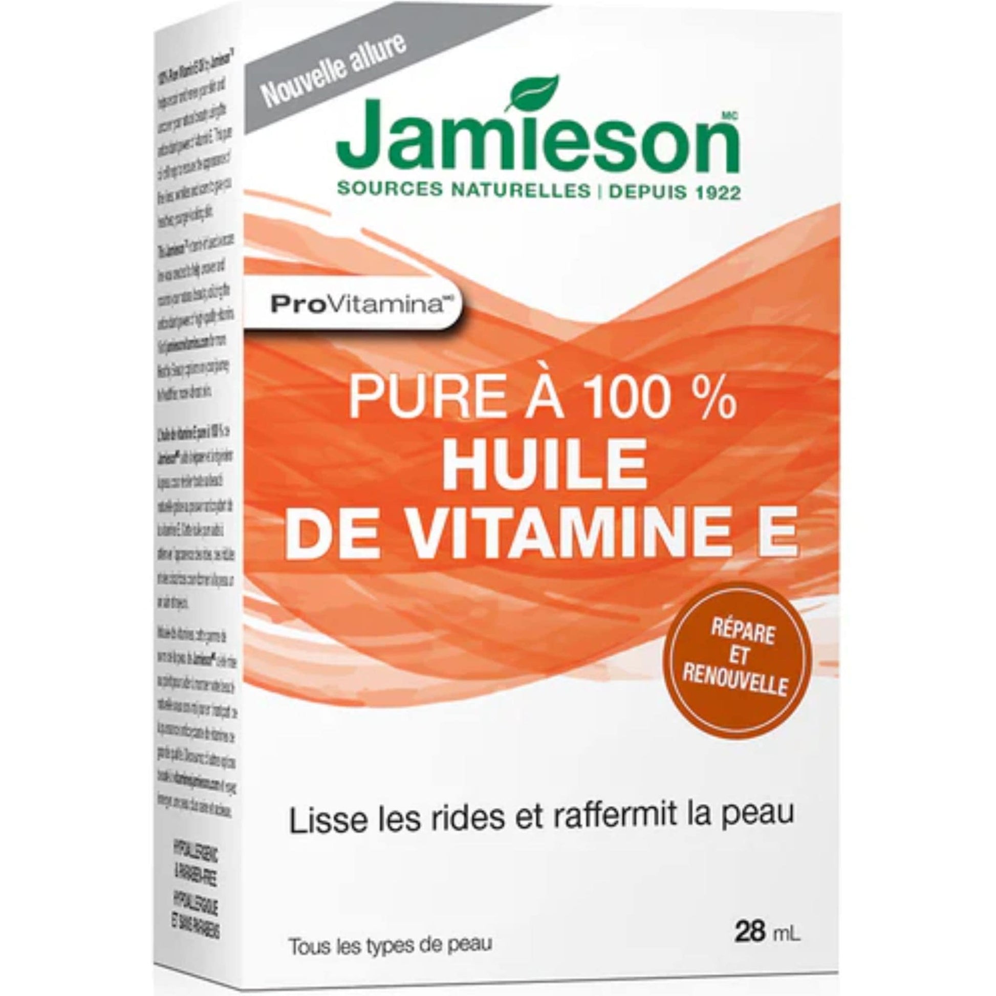 28 mL | Jamieson ProVitamina 100% Pure Vitamin E Oil