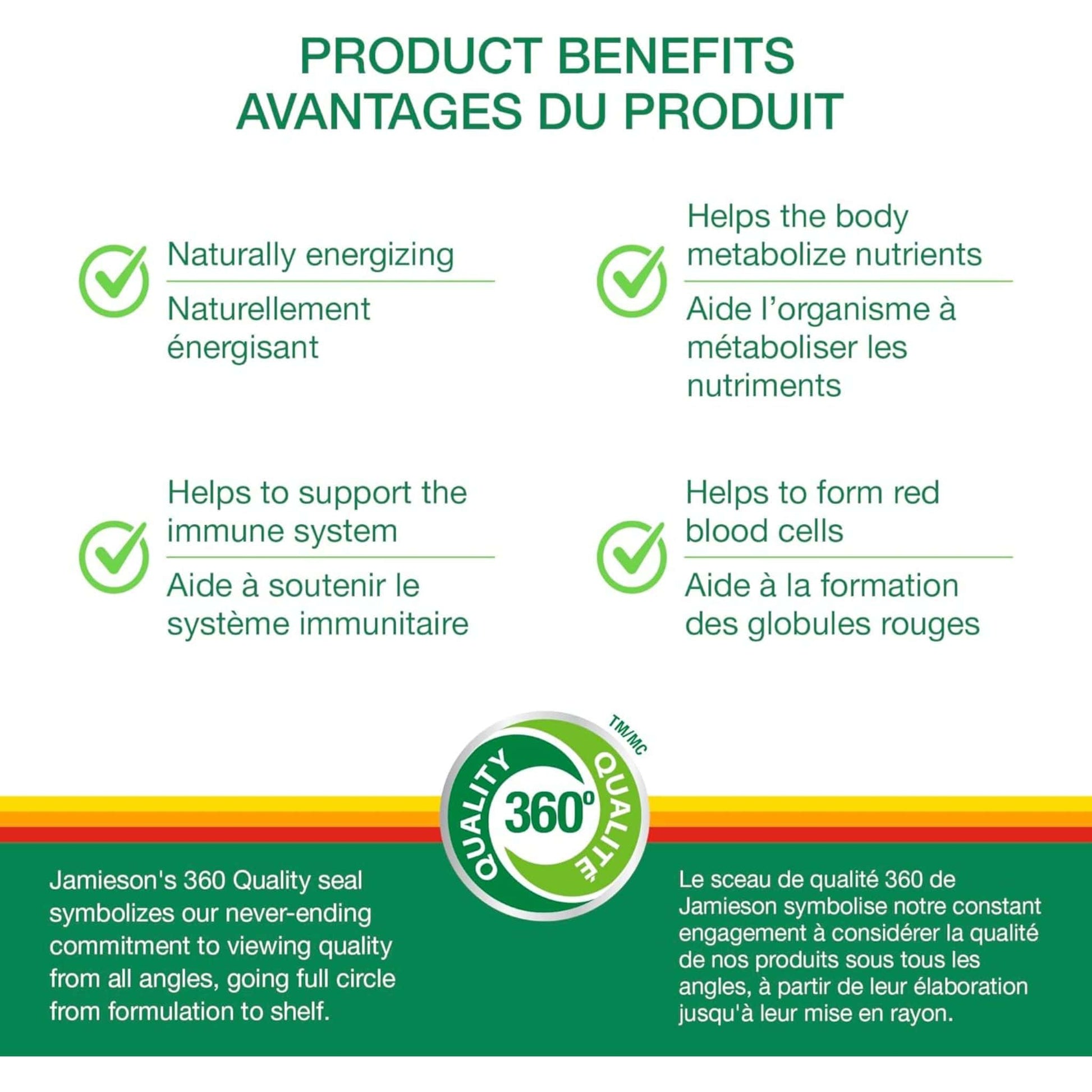 100 Sublingual Tablets | Jamieson Vitamin B12 (Methylcobalamin) 1,000 mcg Fast Dissolving