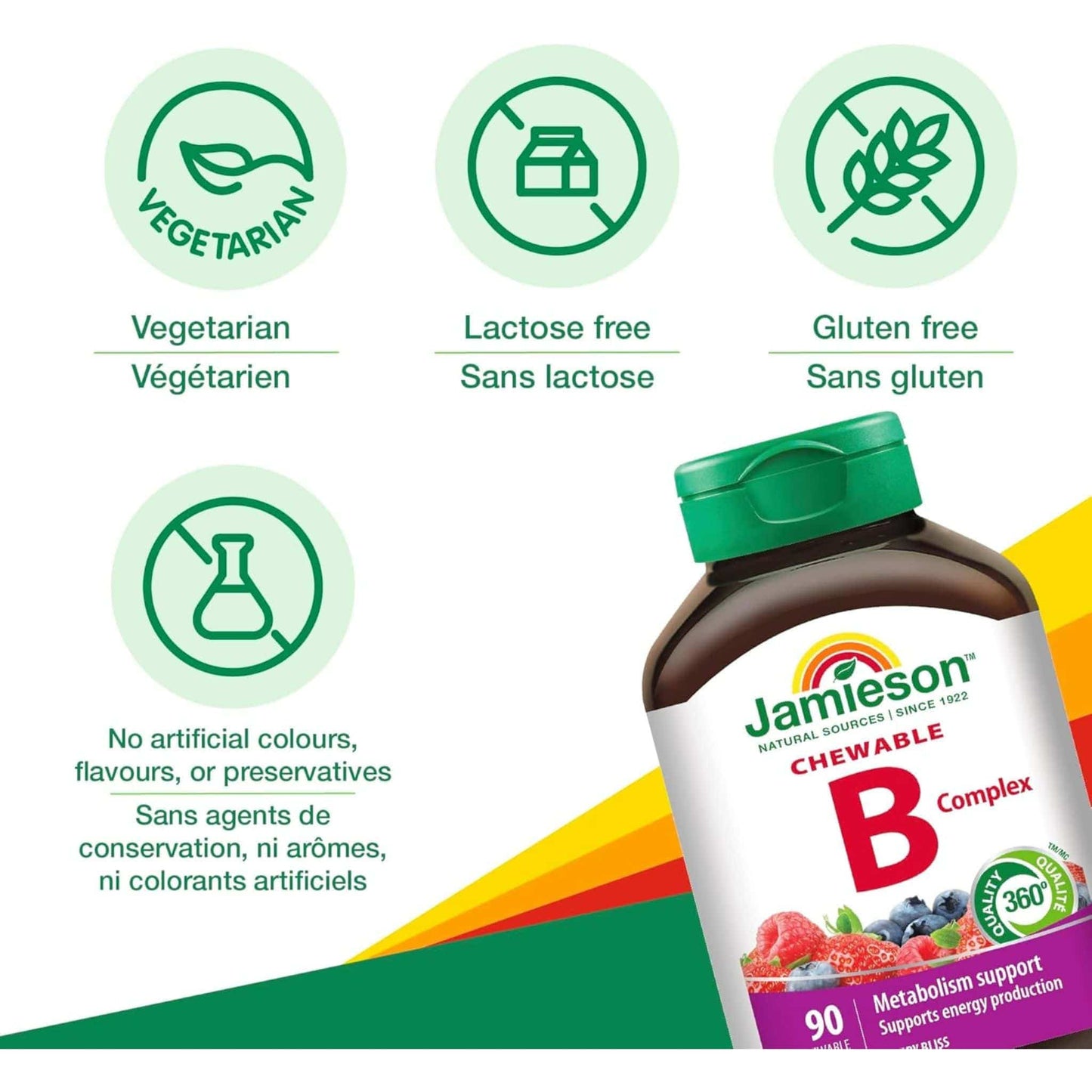 Berry Bliss, 90 Chewable Tablets | Jamieson Chewable Vitamin B Complex