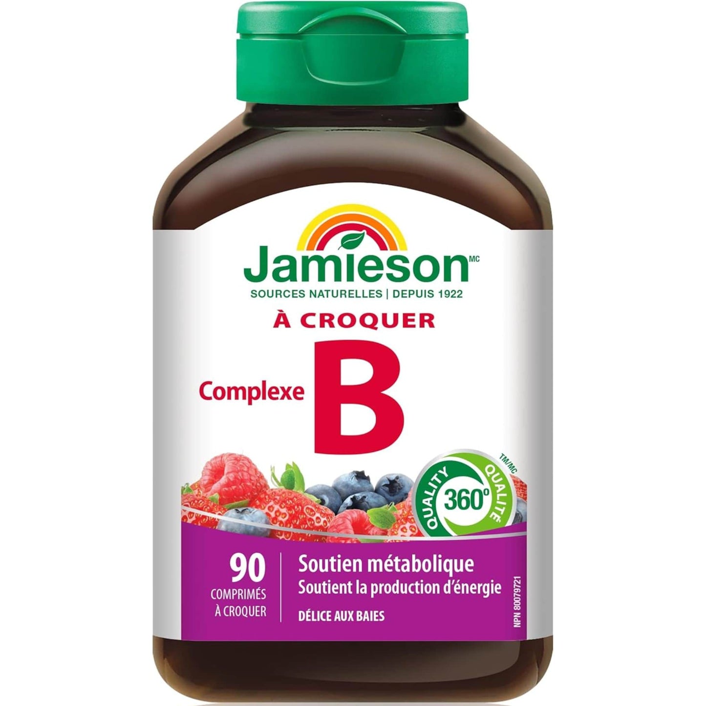 Berry Bliss, 90 Chewable Tablets | Jamieson Chewable Vitamin B Complex