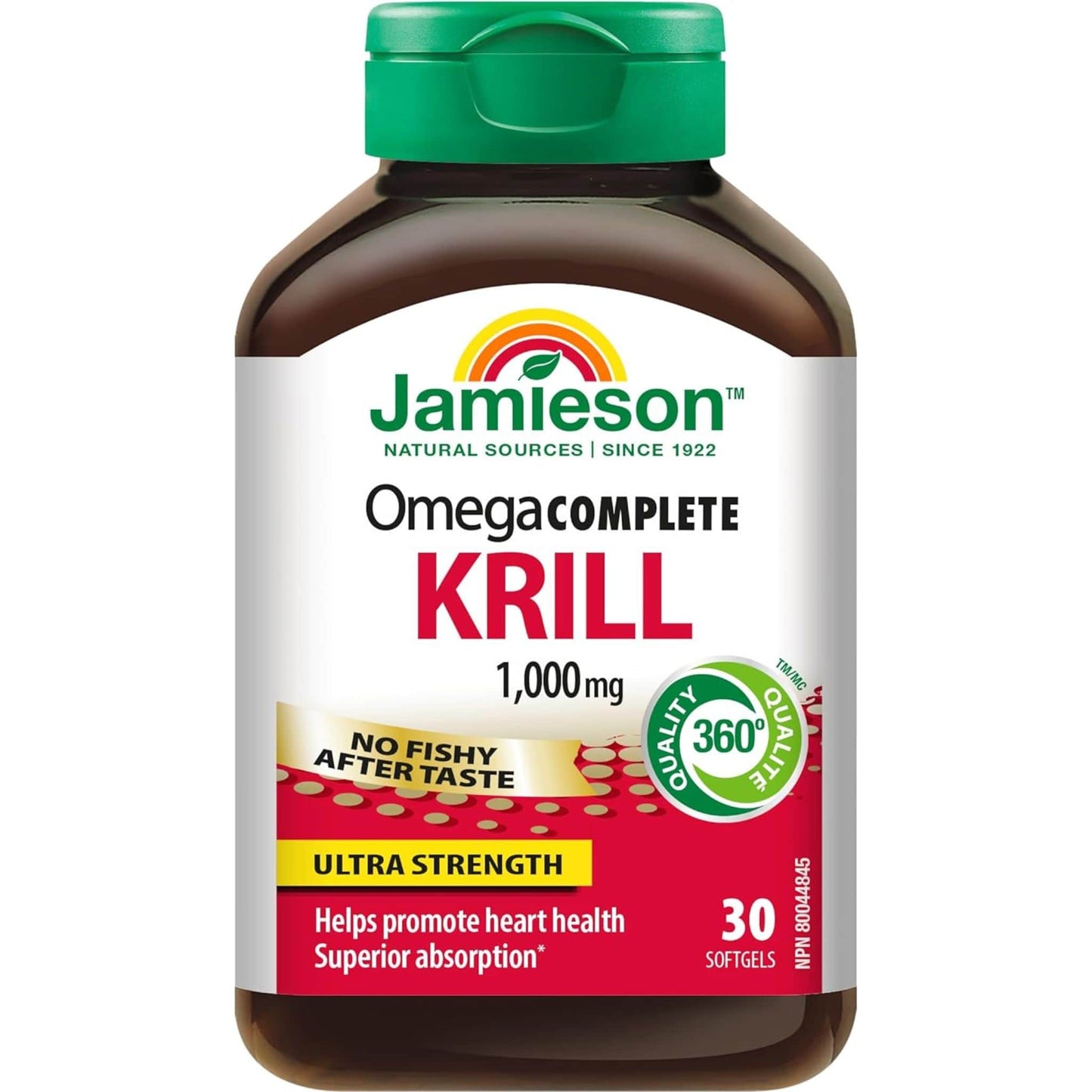 30 Softgels | Jamieson Omega Complete Krill Oil 1,000mg Ultra Strength