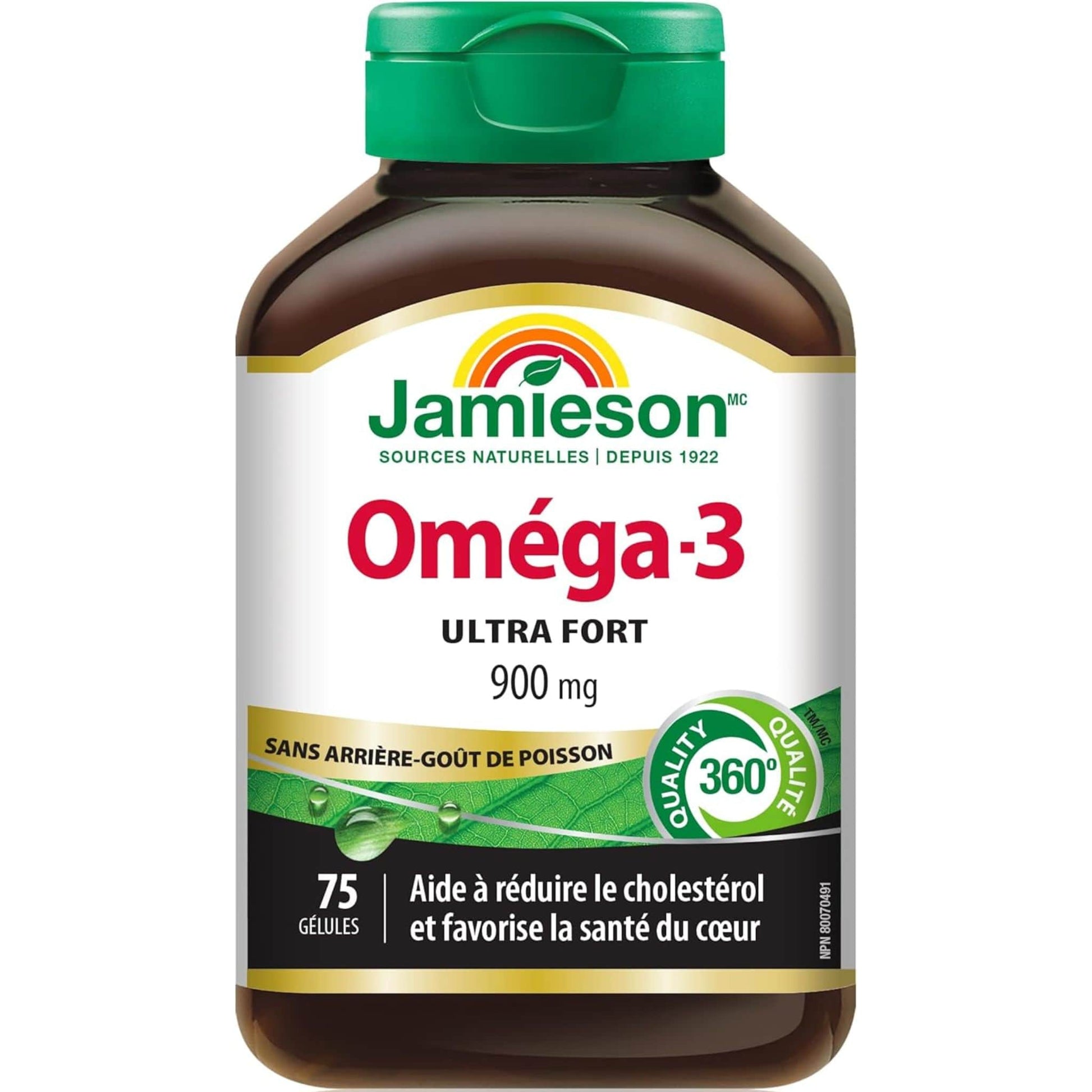 75 Softgels | Jamieson Omega-3 900 mg, Ultra Strength