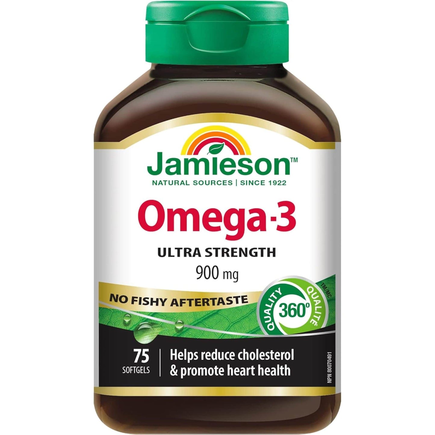 75 Softgels | Jamieson Omega-3 900 mg, Ultra Strength