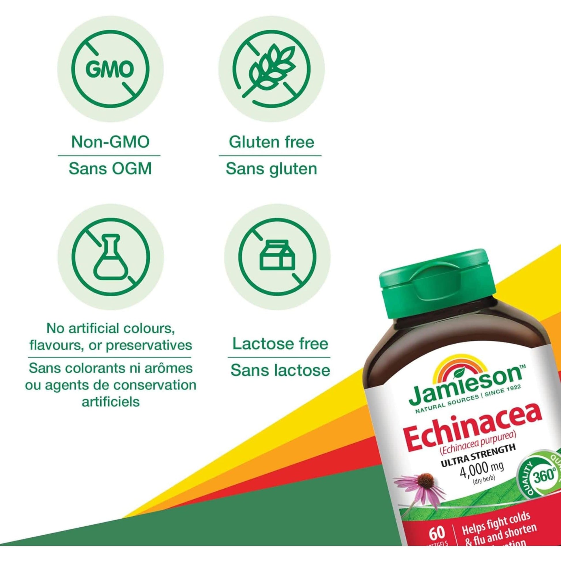 60 Softgels | Jamieson Echinacea 4,000 mg, Ultra Strength