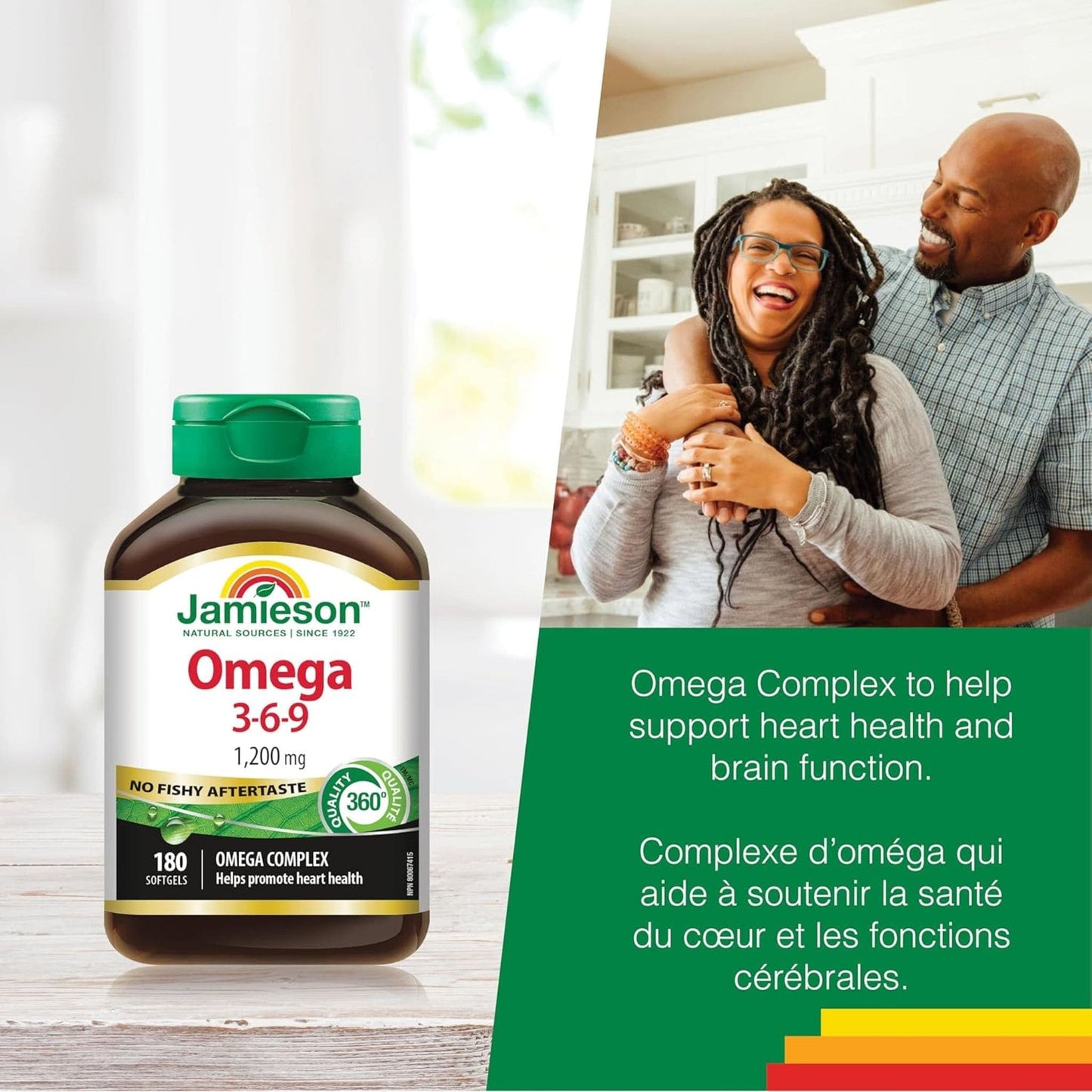 180 Softgels | Jamieson Omega 3-6-9 1,200 mg