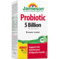 Bonus, 60+12 Vegetarian Capsules | Jamieson Probiotic Regular Strength, 5 Billion Active Cells, 5 Unique Strains