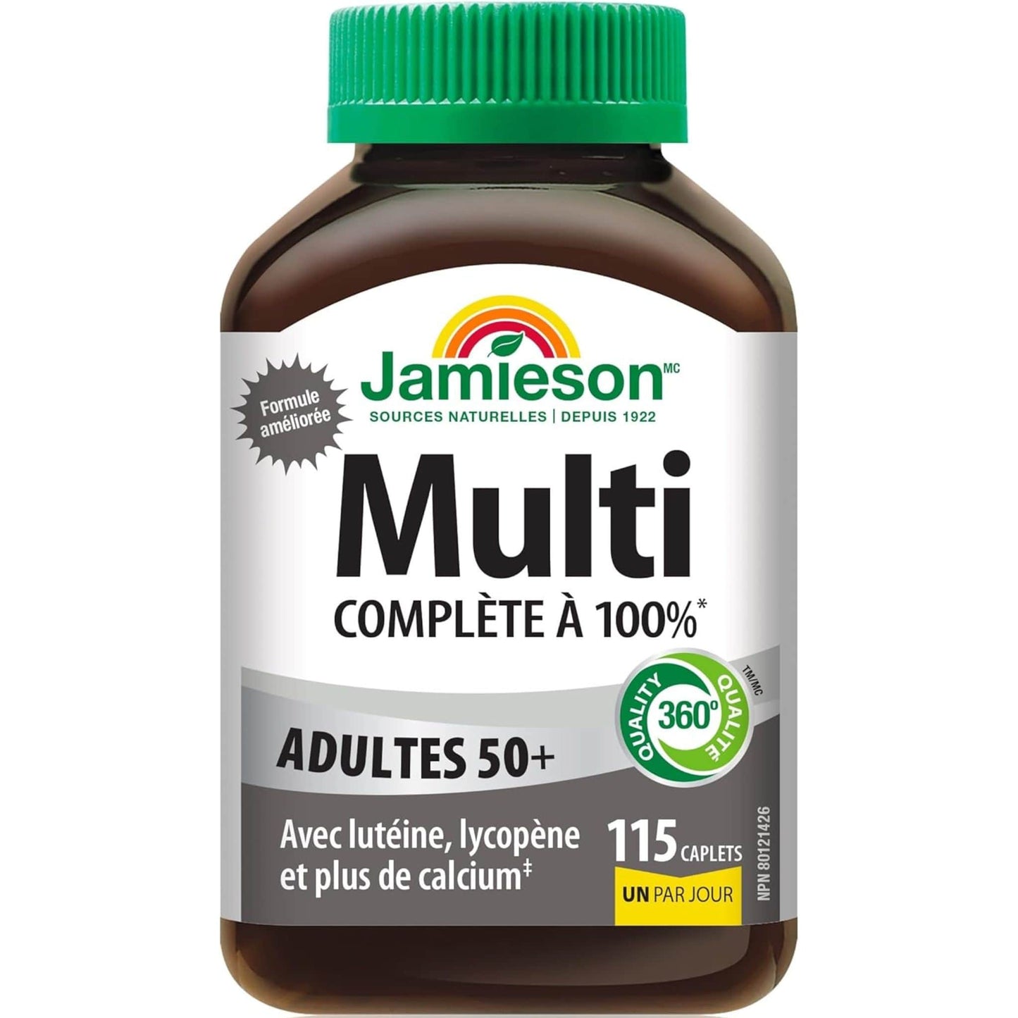 115 Caplets | Jamieson Multi 100% Complete for Adults 50+