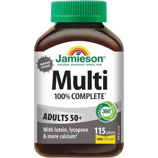 115 Caplets | Jamieson Multi 100% Complete for Adults 50+