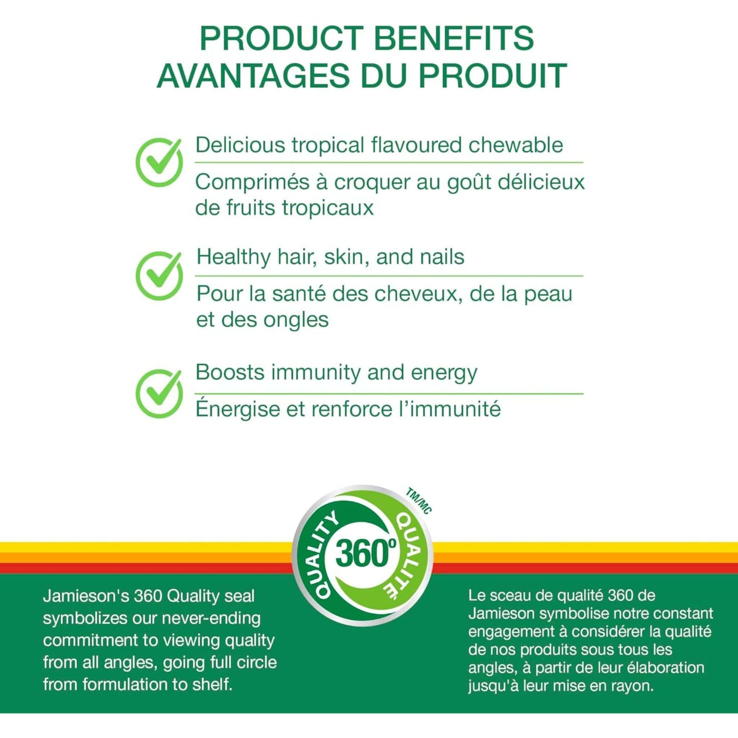 Citrus Twist Flavour, 80 Chewable Tablets | Jamieson Chewable Multi 100% Complete Adults