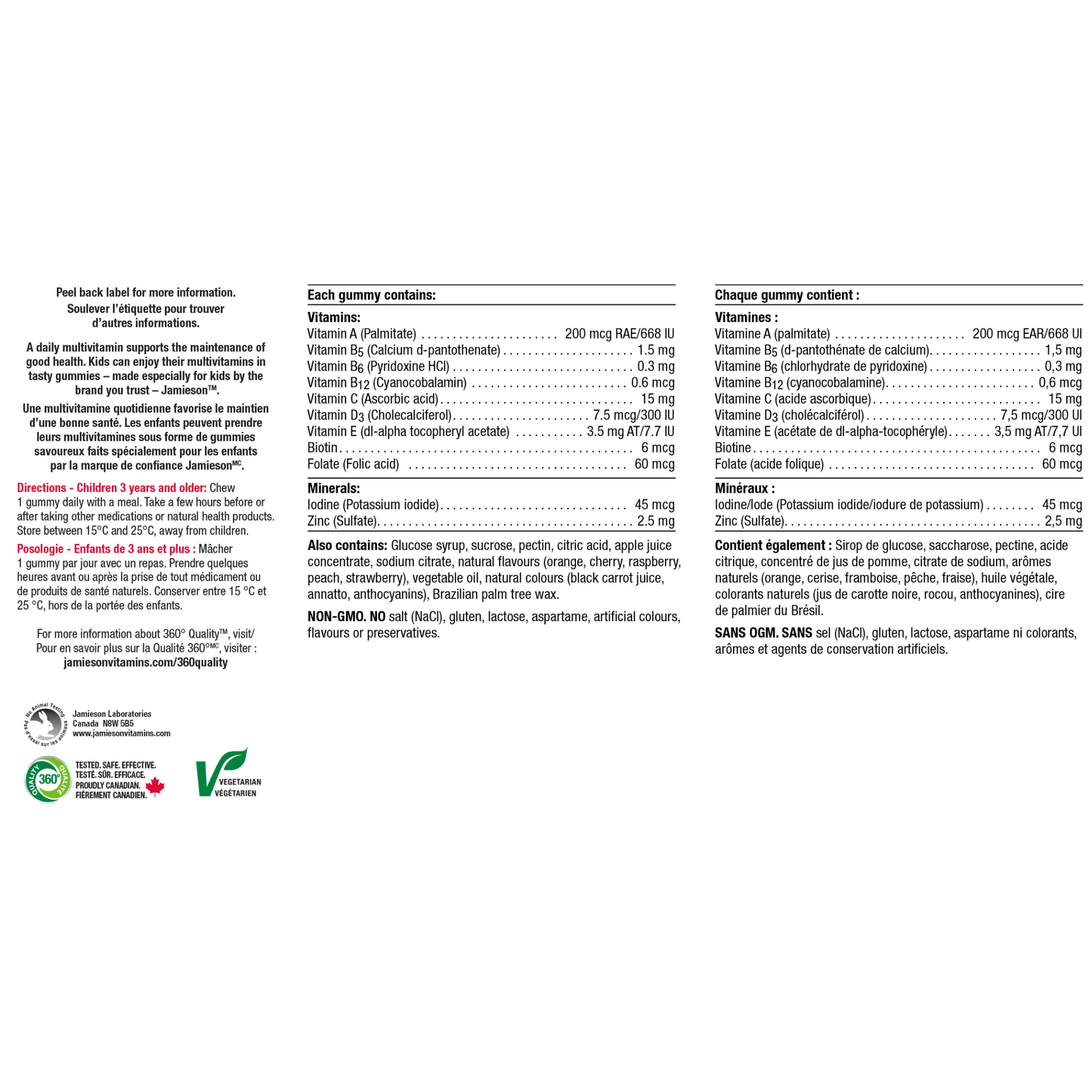 130 Gummies Mixed Fruit | Jamieson Kids Multi