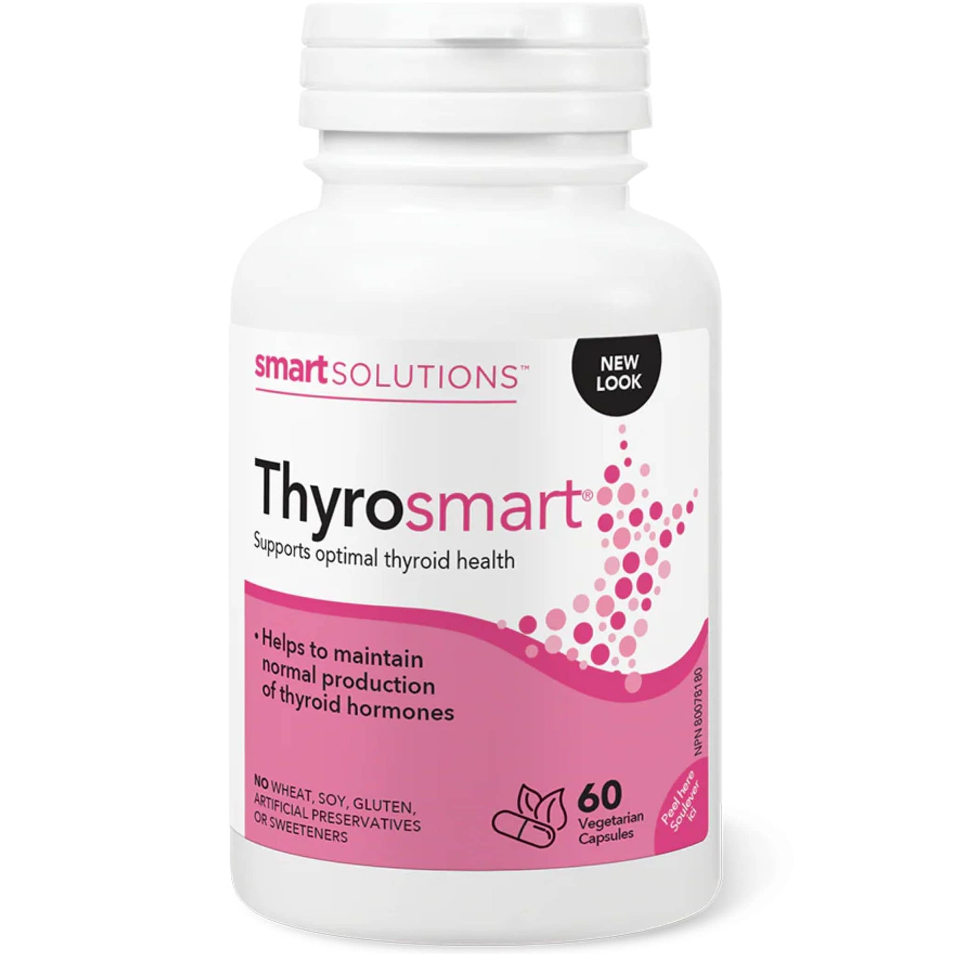 60 Vegetarian Capsules | Smart Solutions Thyrosmart, Supports normal thyroid hormone production