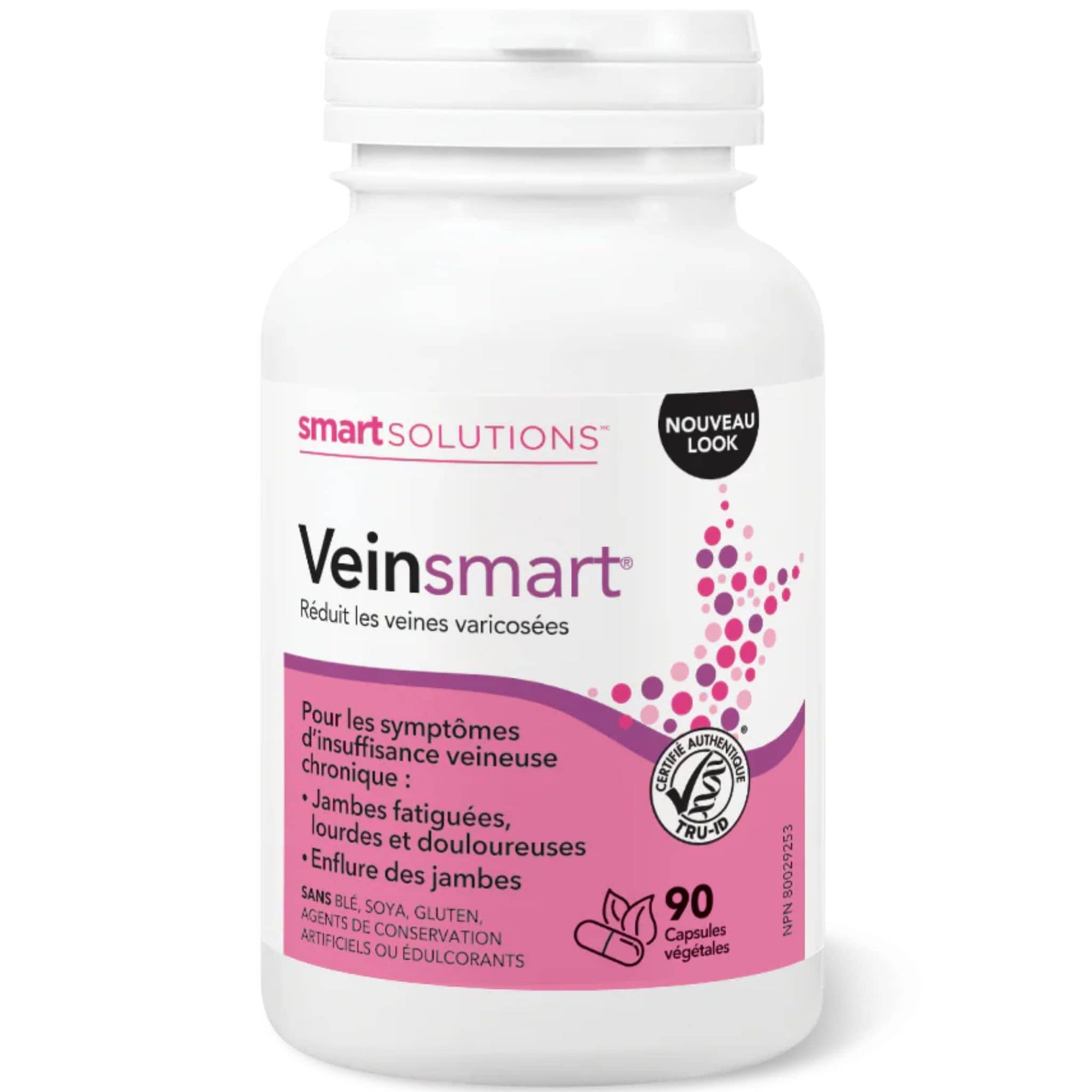 90 Vegetarian Capsules | Smart Solutions Veinsmart, Reduce varicose veins (Formerly Lorna Vanderhaeghe)