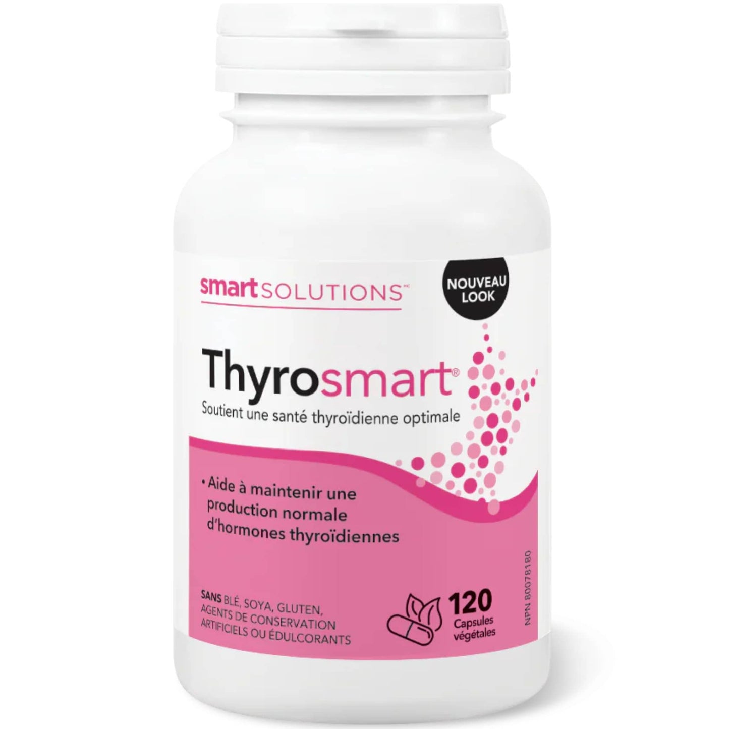 120 Vegetarian Capsules | Smart Solutions Thyrosmart, Supports normal thyroid hormone production