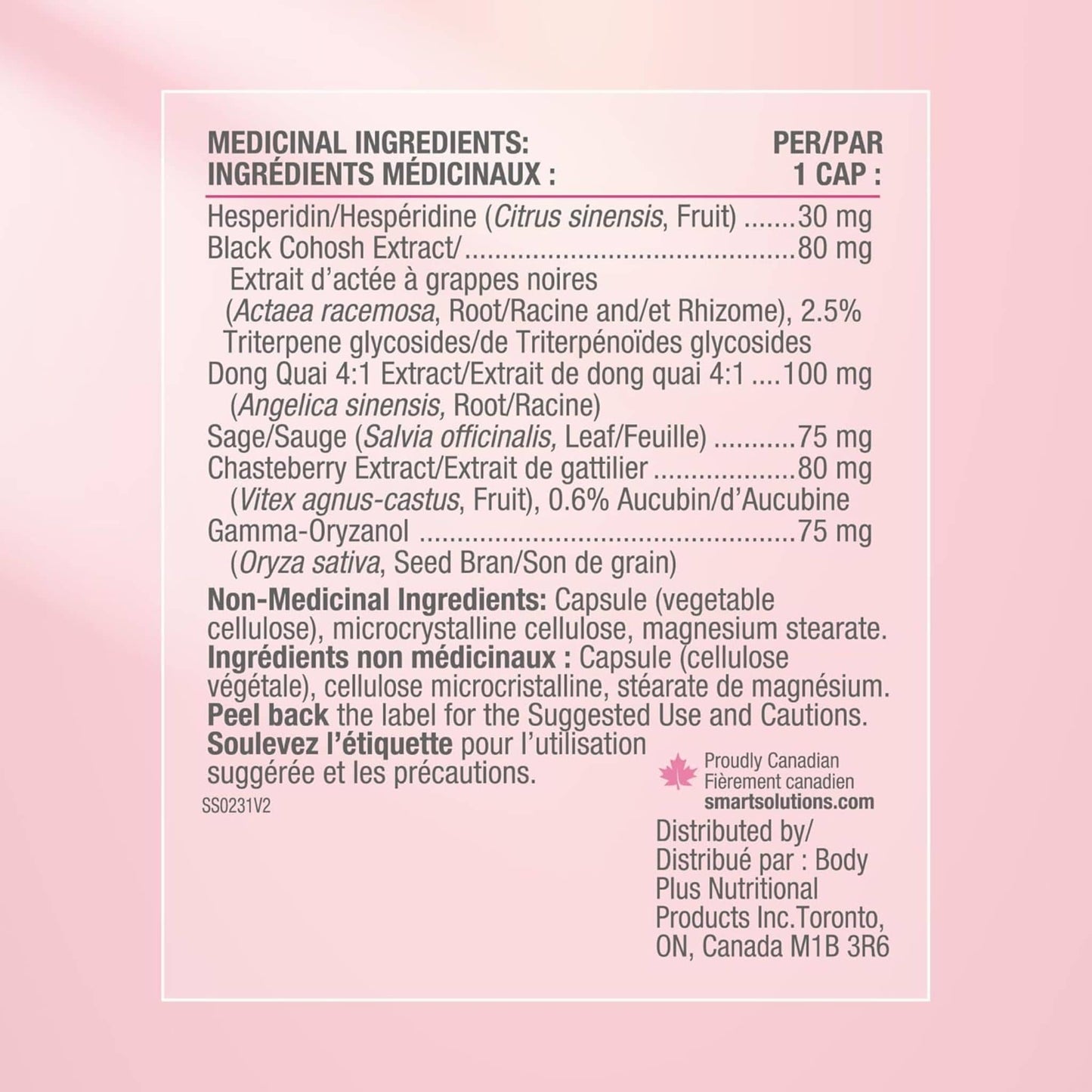 120 Vegetable Capsules | Smart Solutions Menosmart Plus (Formerly Lorna Vanderhaeghe)