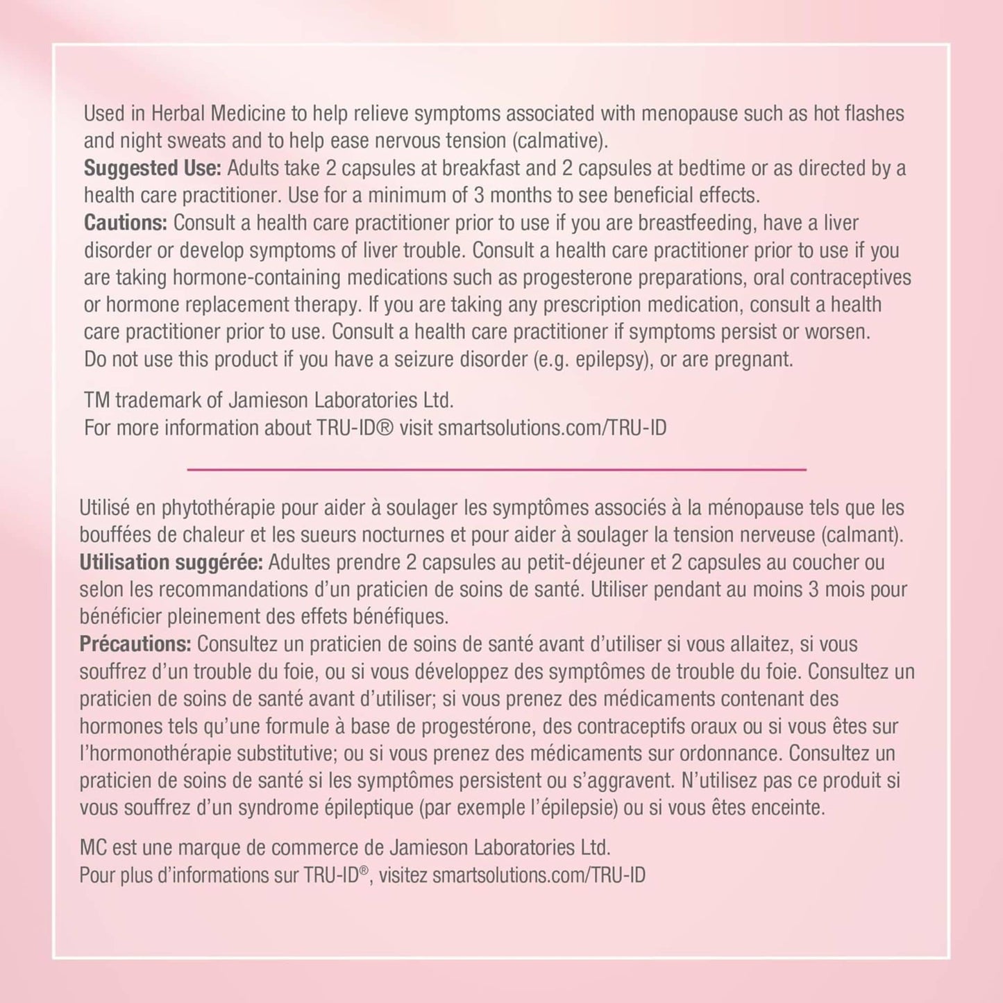 120 Vegetable Capsules | Smart Solutions Menosmart Plus (Formerly Lorna Vanderhaeghe)