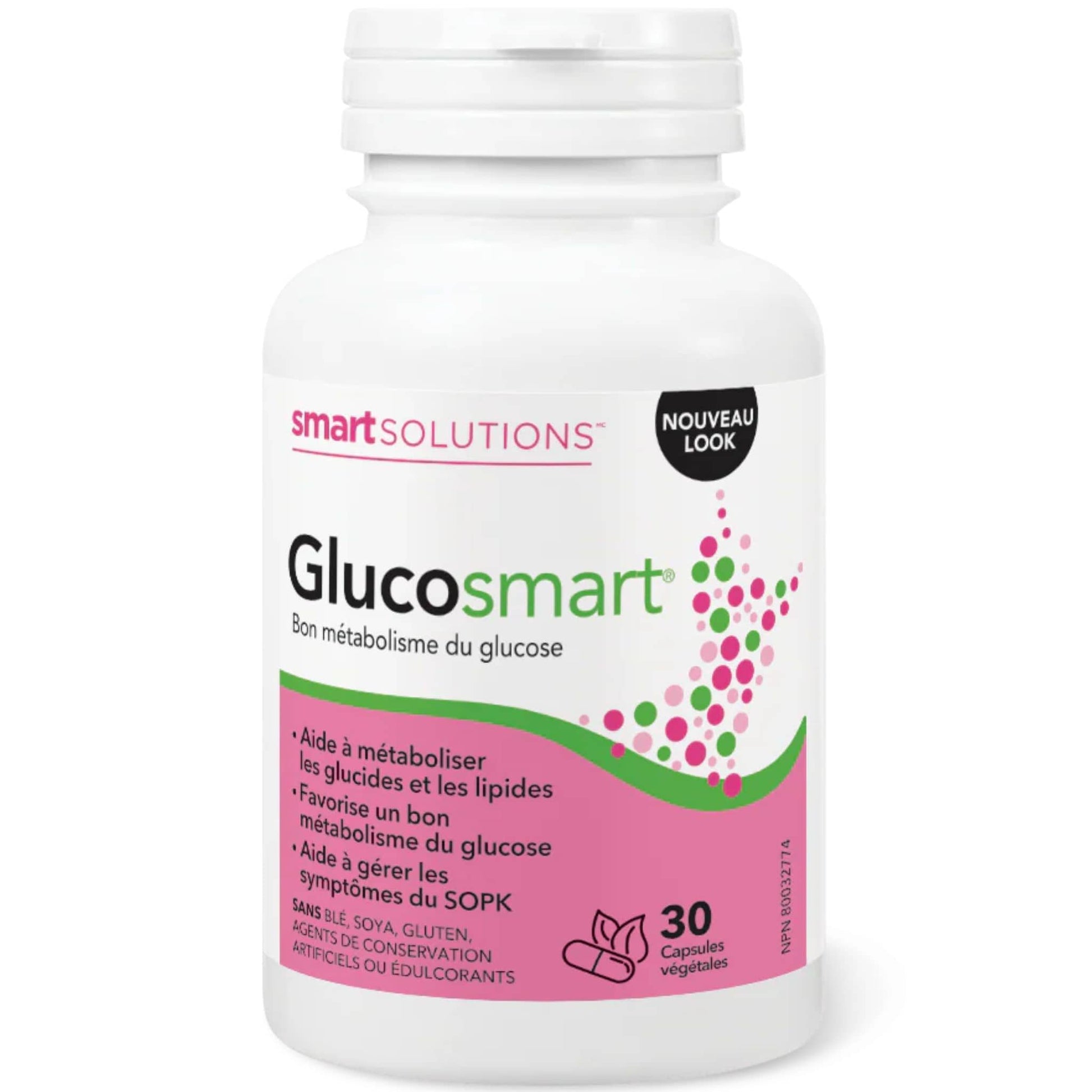 30 Vegetarian Capsules | Smart Solutions Glucosmart, PCOS support, Healthy Glucose Metabolism, Supports Normal Ovulation