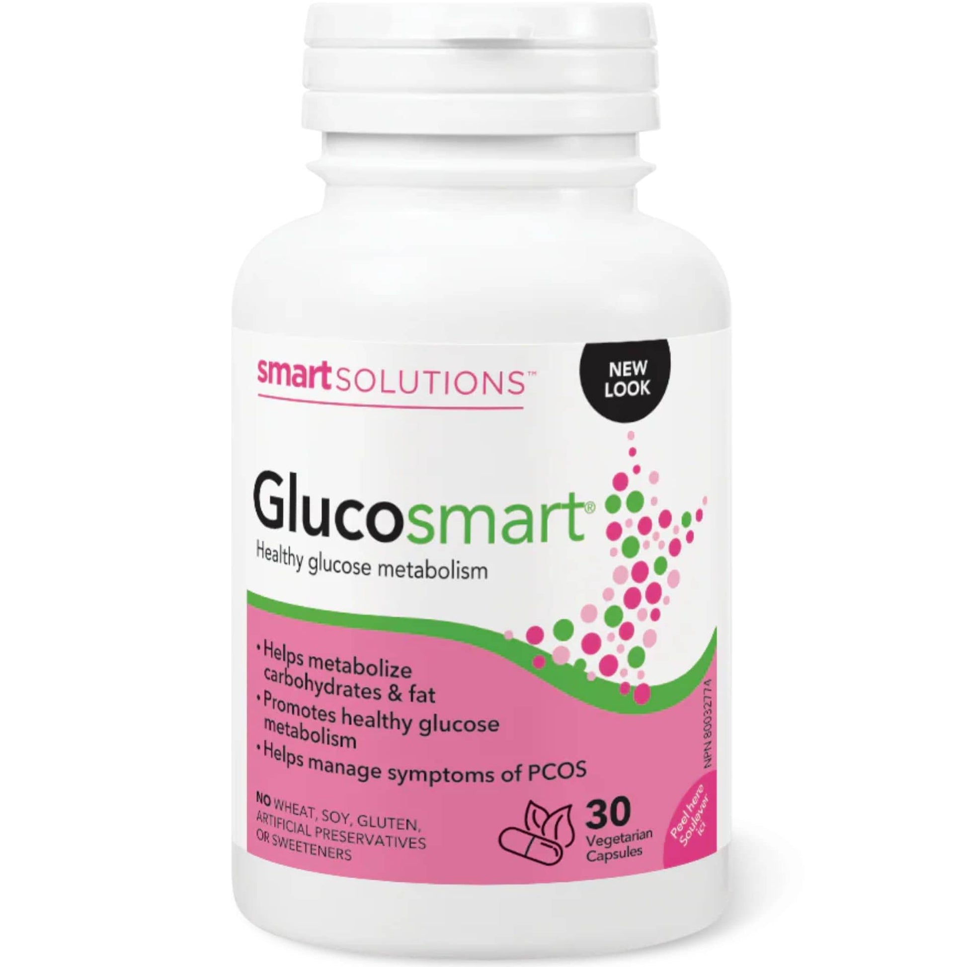 30 Vegetarian Capsules | Smart Solutions Glucosmart, PCOS support, Healthy Glucose Metabolism, Supports Normal Ovulation