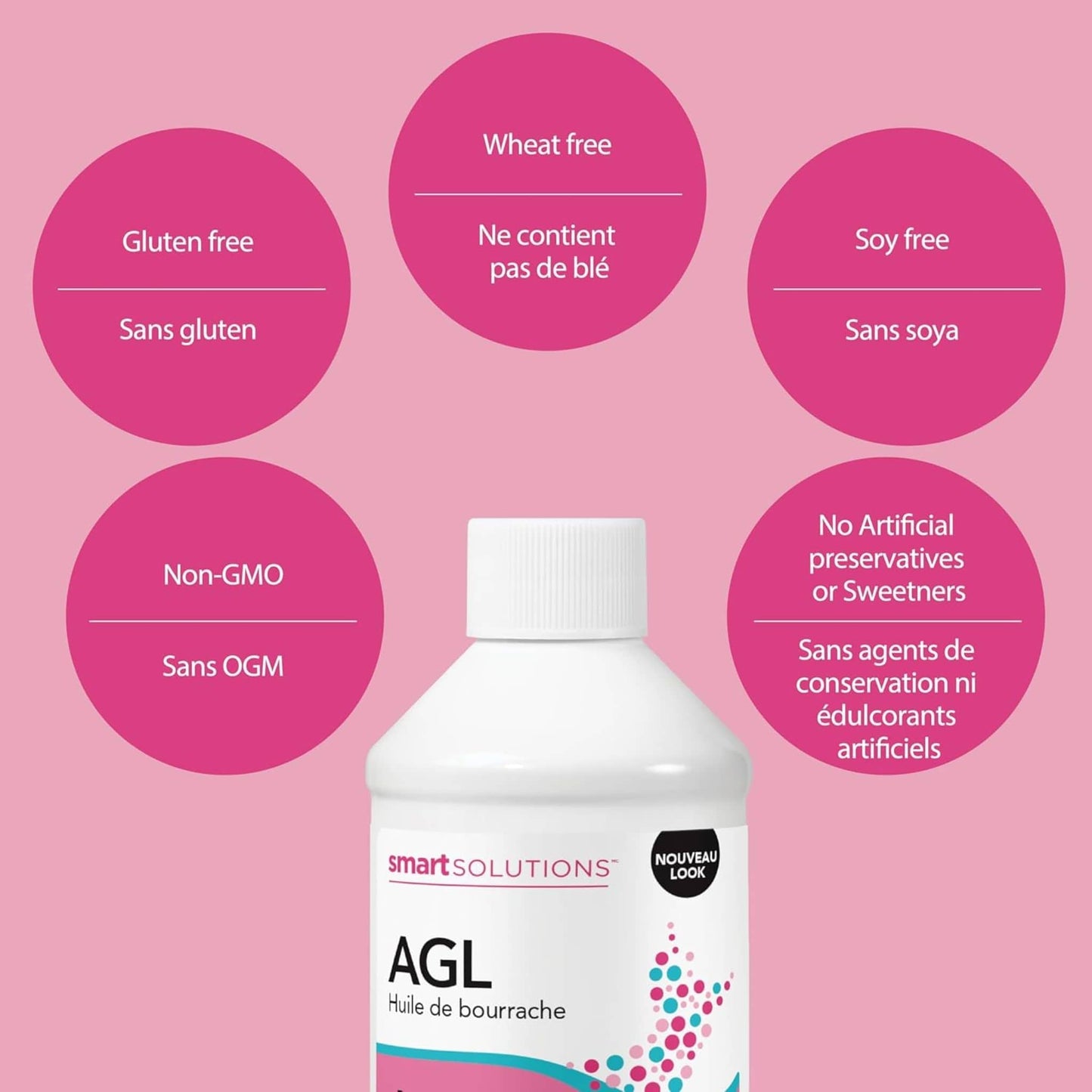 Unflavoured, 237ml | Smart Solutions GLA Borage Oil Skin Oil, Reduce skin inflammation