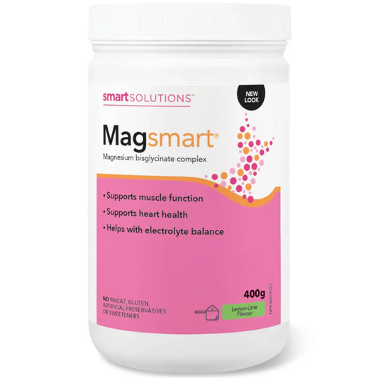 Lemon Lime Flavour, 400g | Smart Solutions Magsmart Powder, Magnesium Bisglycinate Powder (Formerly Lorna Vanderhaeghe Magsmart)