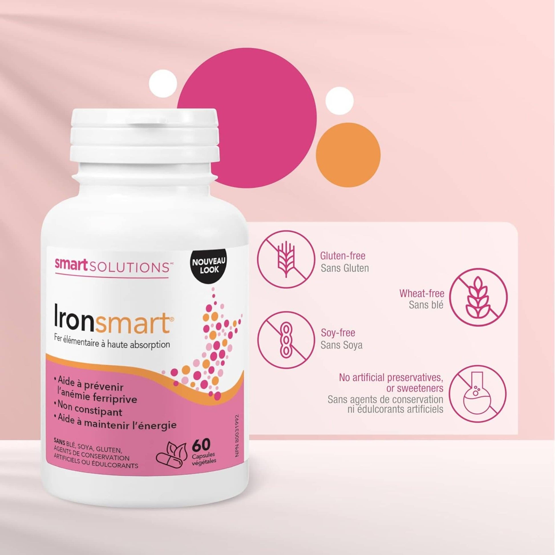 60 Vegetarian Capsules | Smart Solutions Ironsmart