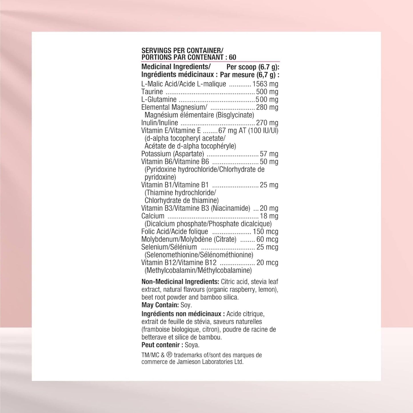 Organic Raspberry Flavour, 400g | Smart Solutions Magsmart Powder, Magnesium Bisglycinate Powder (Formerly Lorna Vanderhaeghe Magsmart)