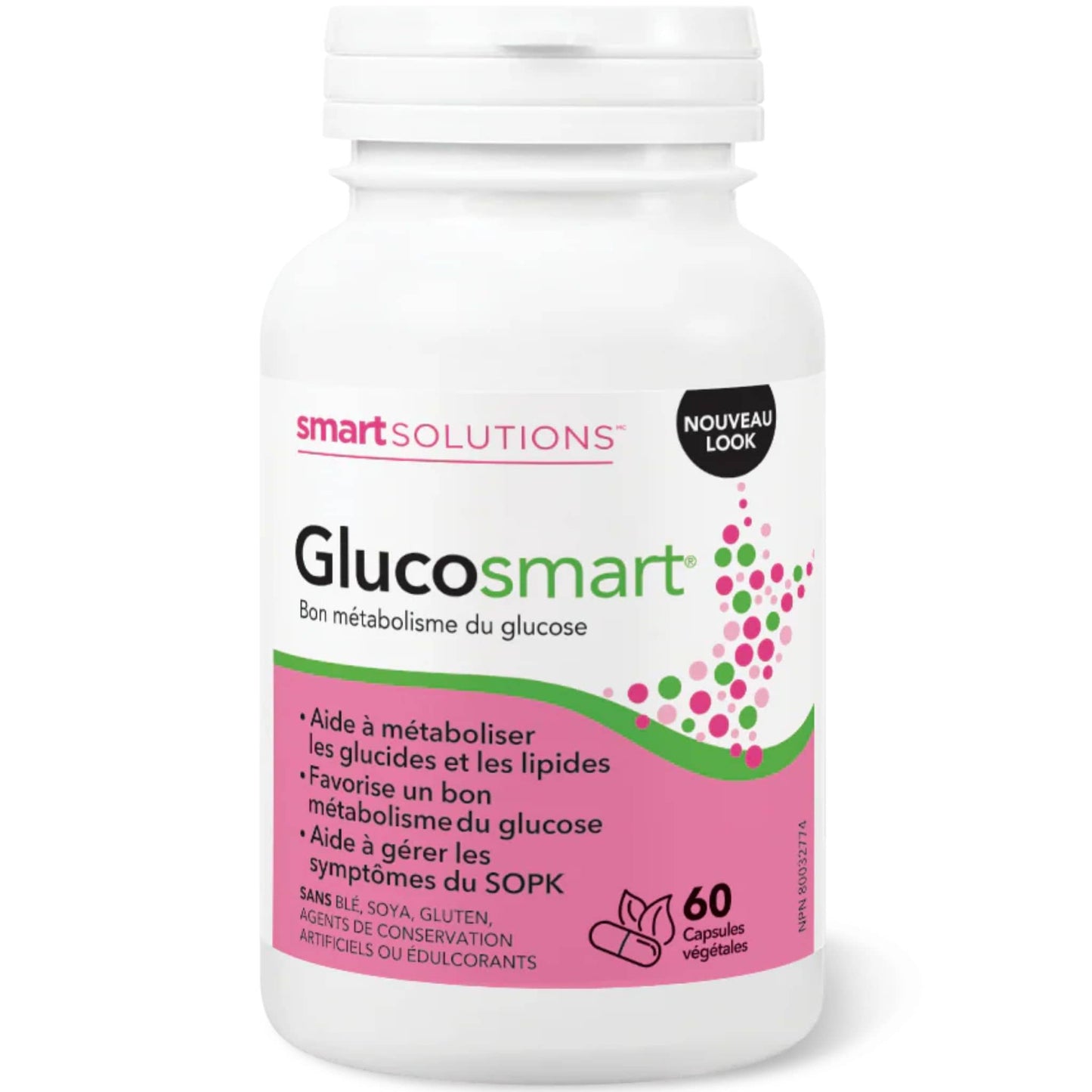 60 Vegetarian Capsules | Smart Solutions Glucosmart, PCOS support, Healthy Glucose Metabolism, Supports Normal Ovulation