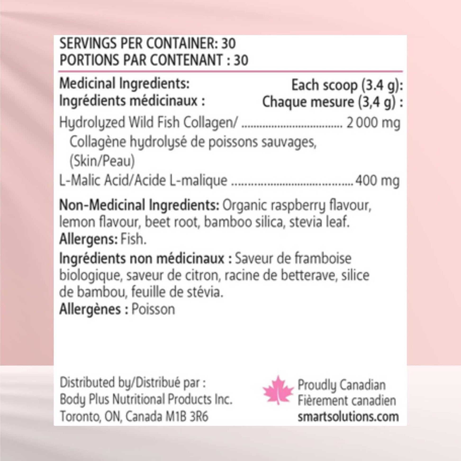 Unflavoured, 220g | Smart Solutions Active Collagen Powder, Marine Collagen Peptides