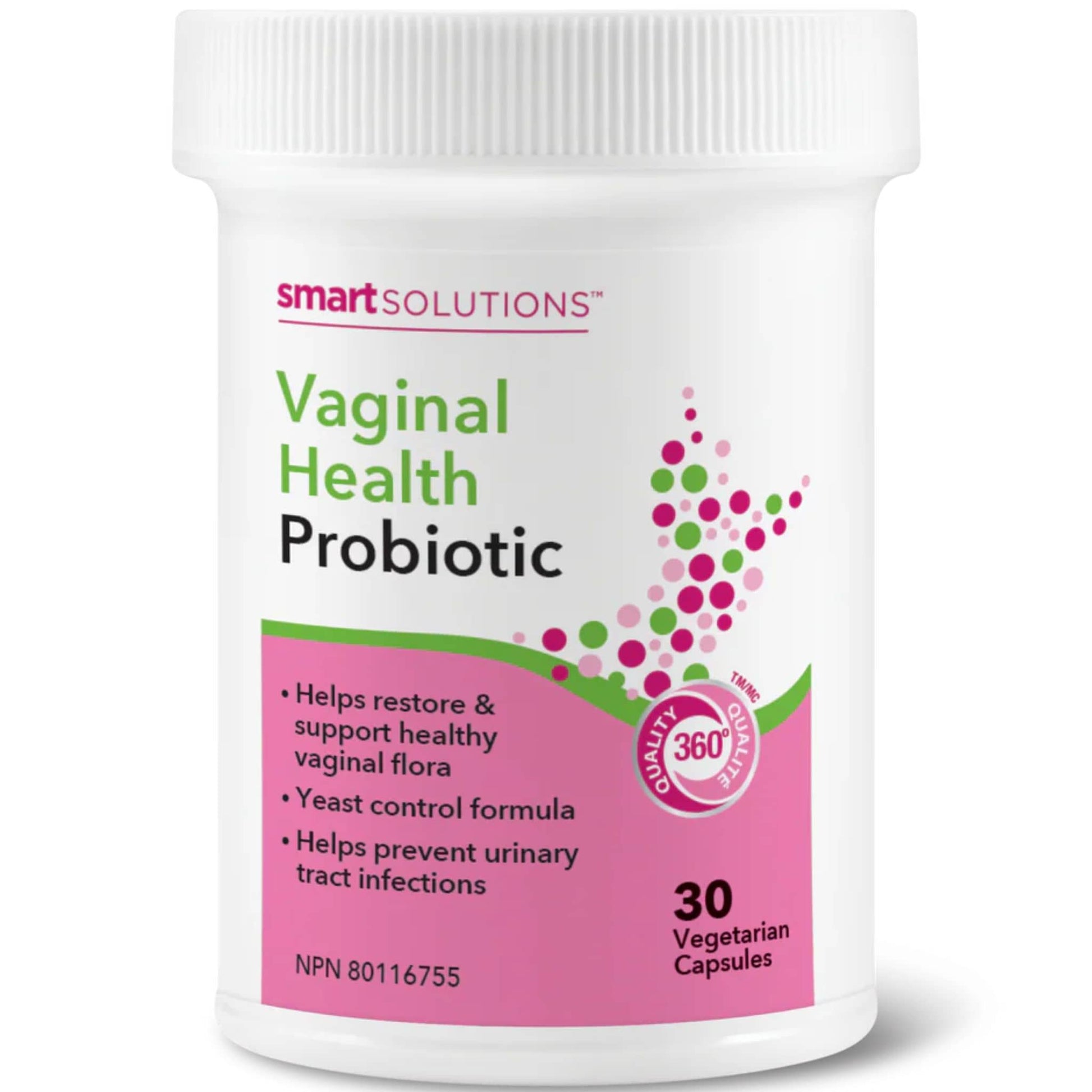 30 VegetarianCapsules | Smart Solutions Vaginal Health Probiotic With Cranberry