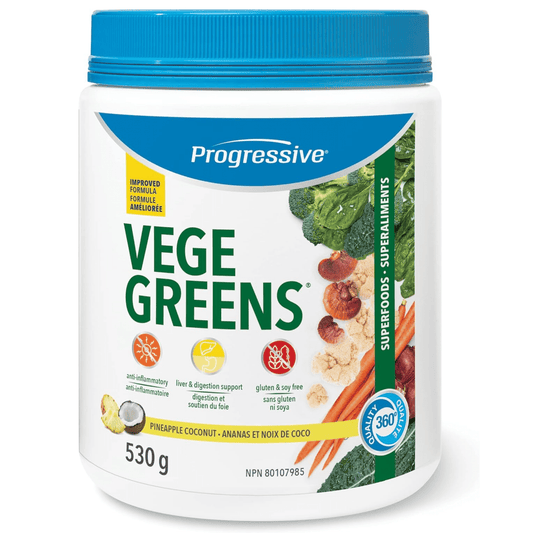 Progressive VegeGreens Powder, 75% off Clearance, Final Sale, Expire Oct 2025, 530g
